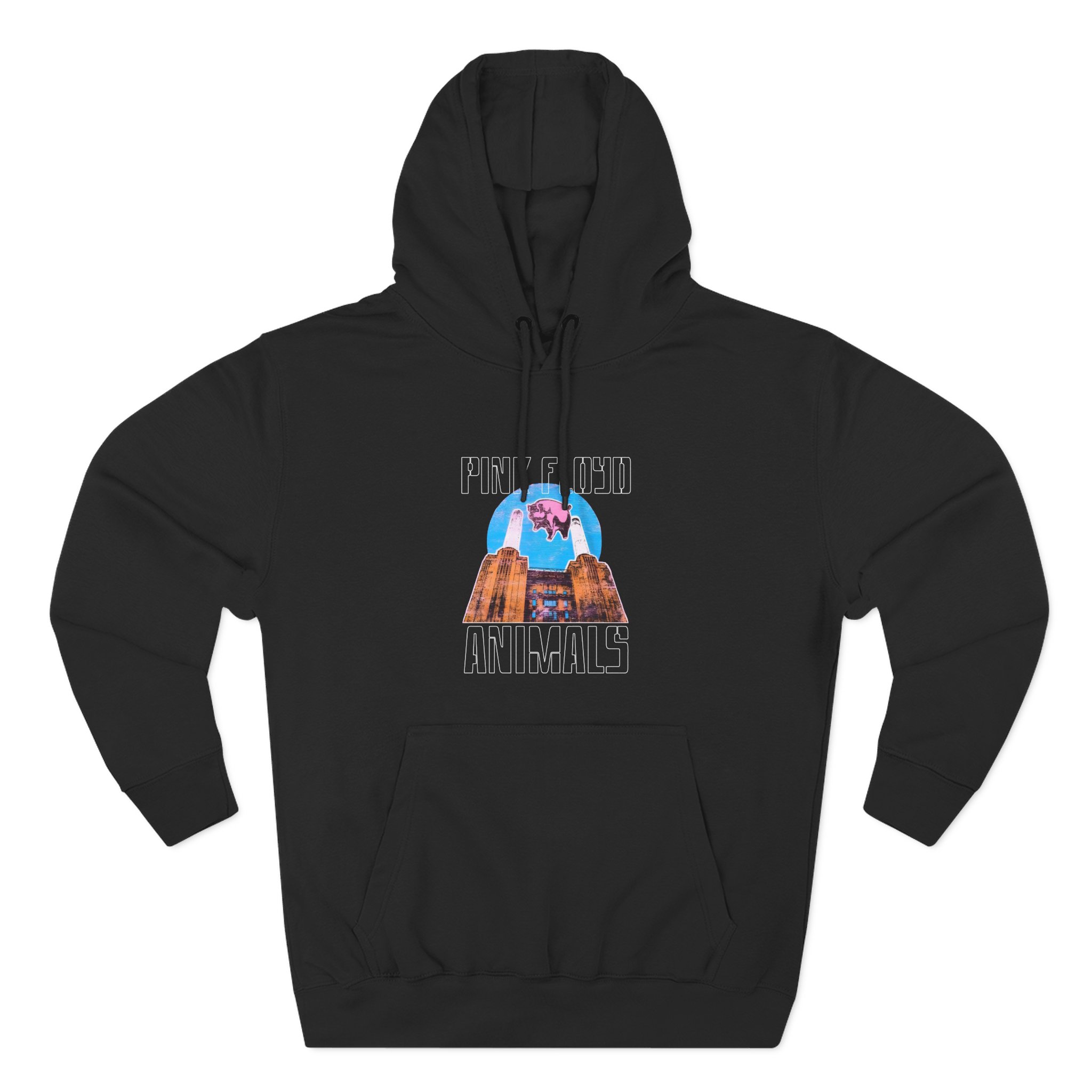 Pink Floyd Animals Pink Three-Panel Fleece Hoodie