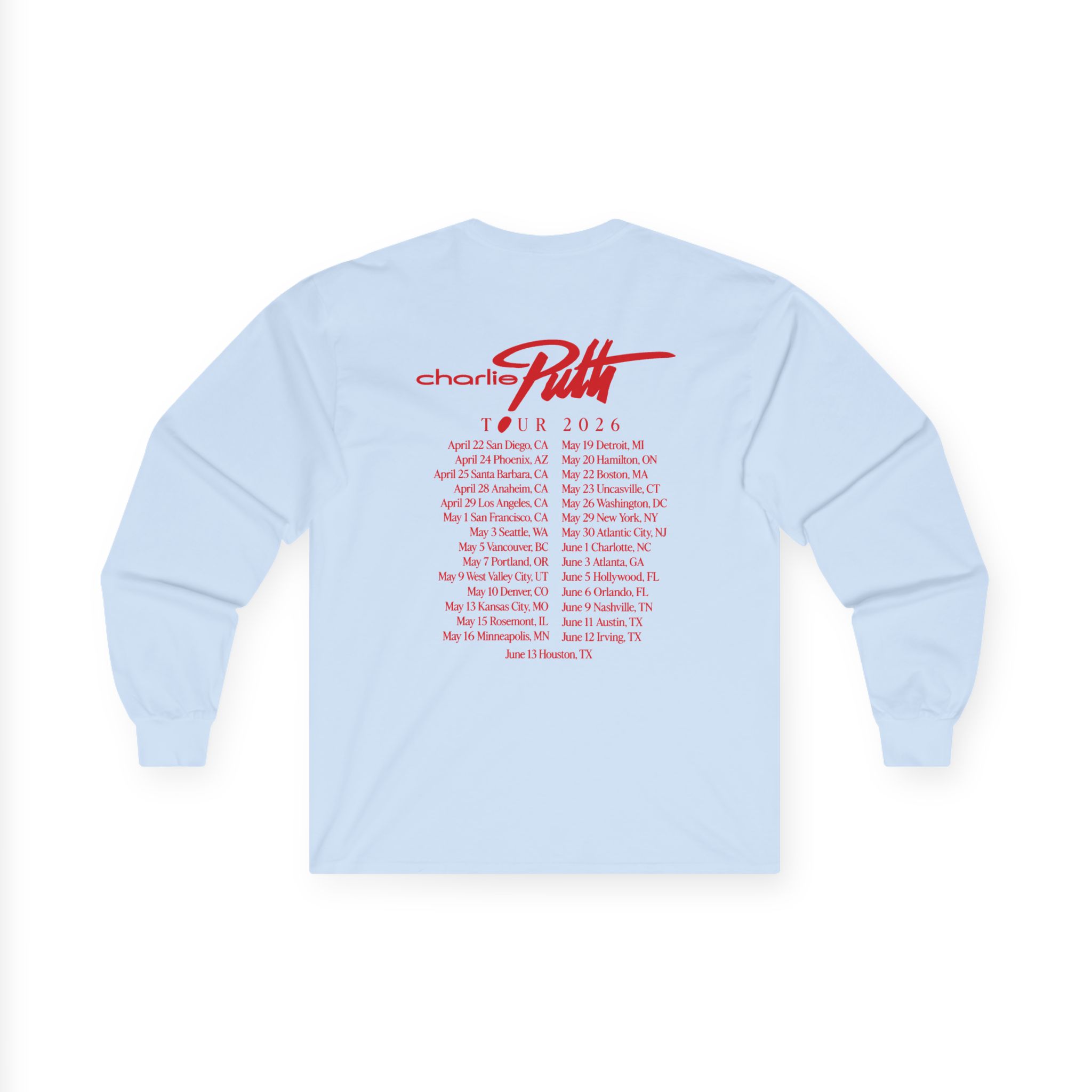 Charlie Puth Whatever's Clever! 2026 Unisex Ultra Cotton Long Sleeve Tee - Image 6
