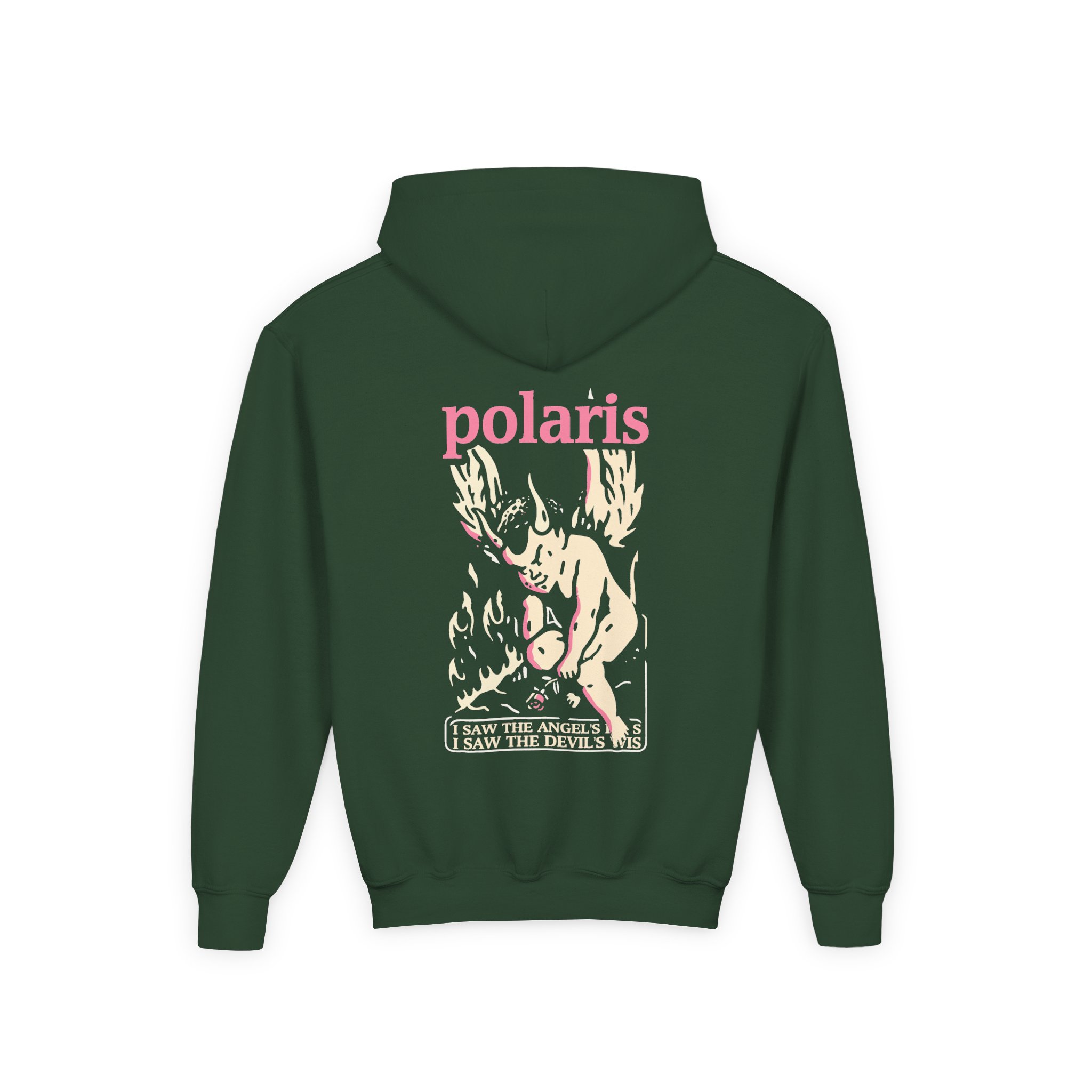 Polaris Devils Wings Youth Heavy Blend Hooded Sweatshirt - Image 6