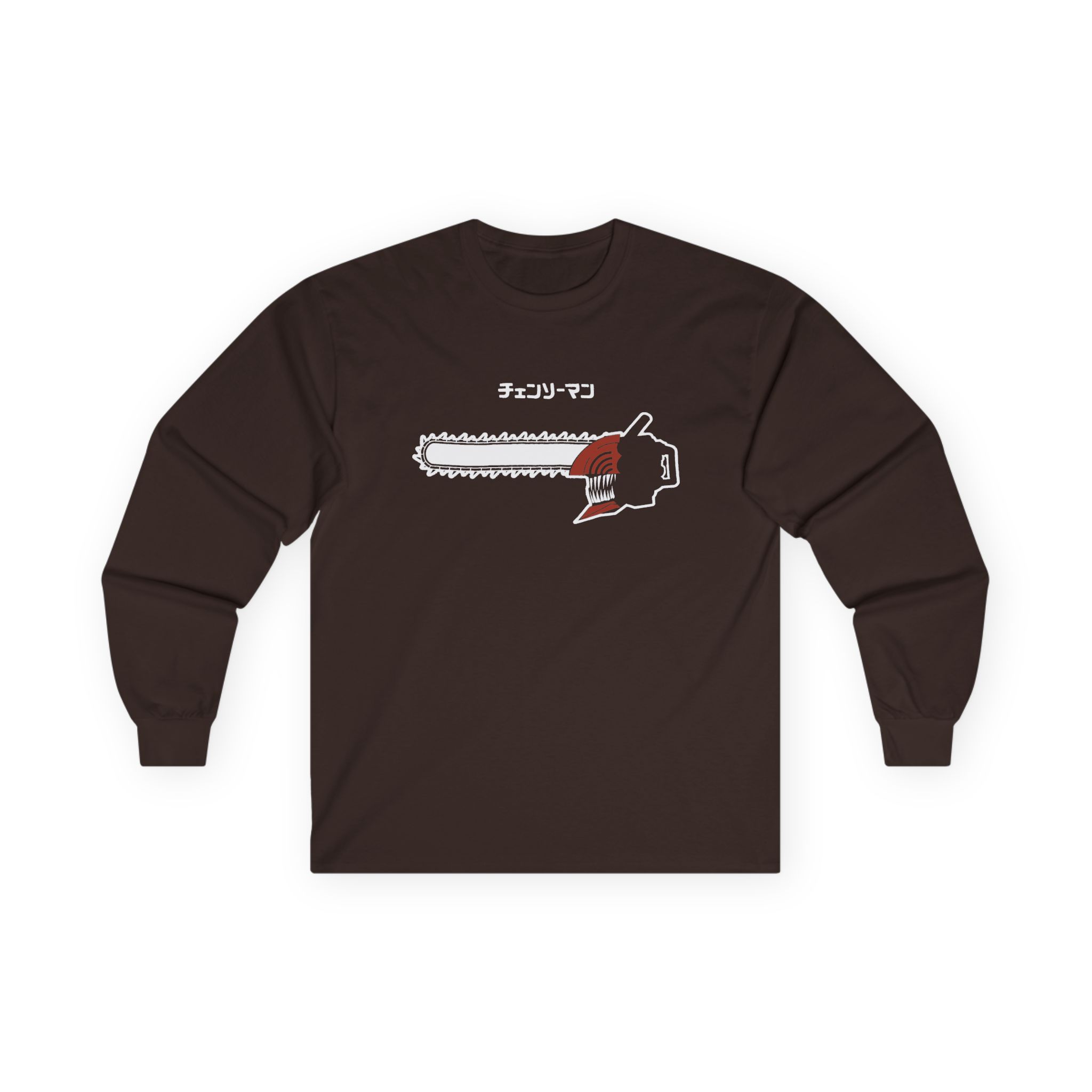Chainsaw Man Flaming Unisex Ultra Cotton Long Sleeve Tee - Image 3
