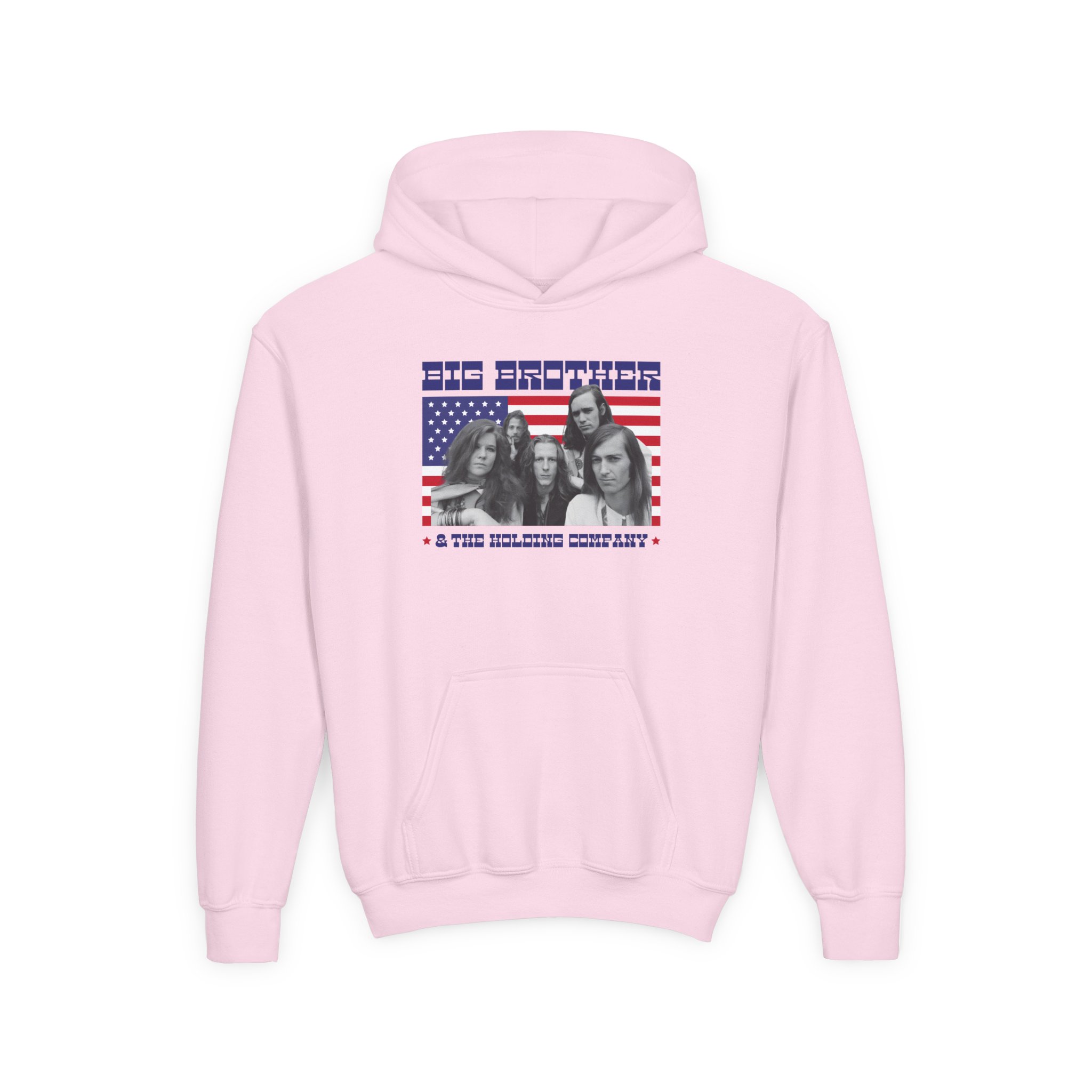 Janis Joplin Big Brother & the Holding Company Youth Heavy Blend Hooded Sweatshirt - Image 9