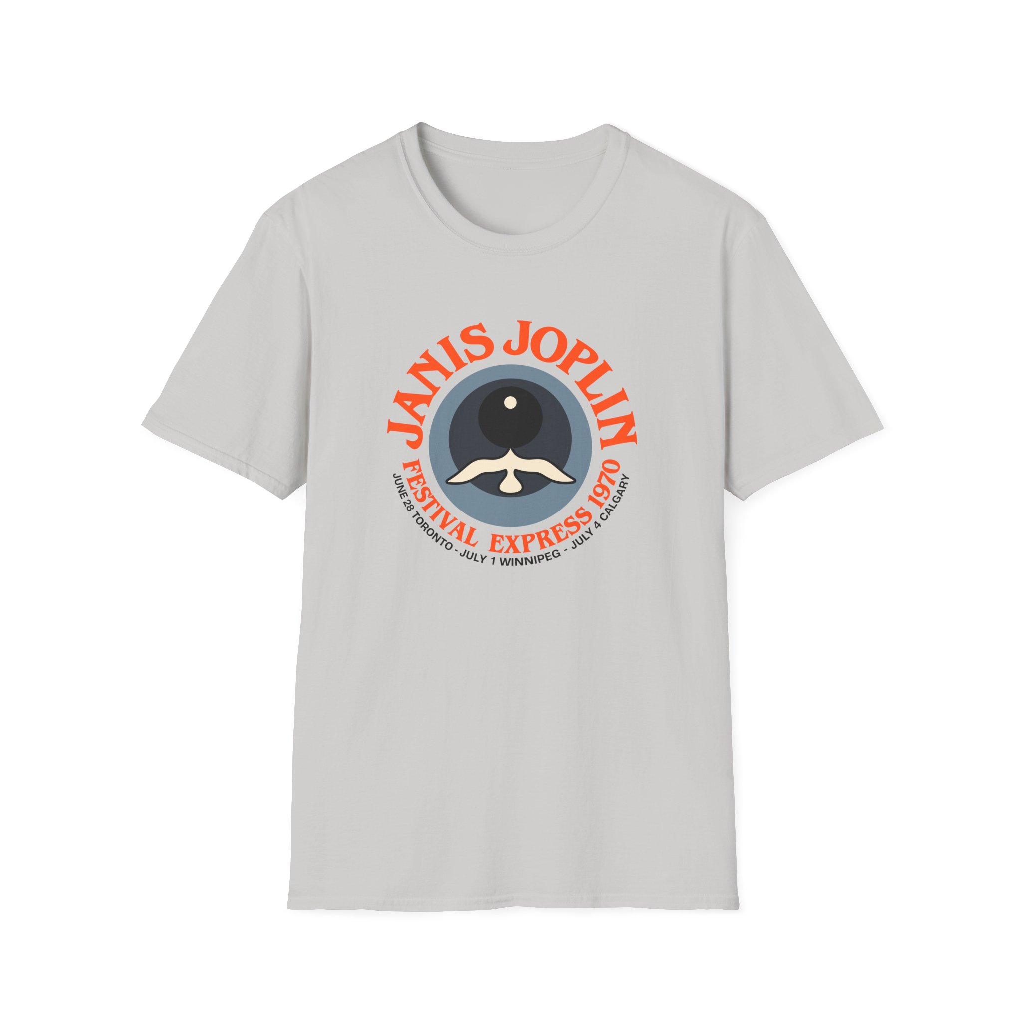 Janis Joplin Festival Express 1970 Unisex Softstyle T-Shirt - Image 5