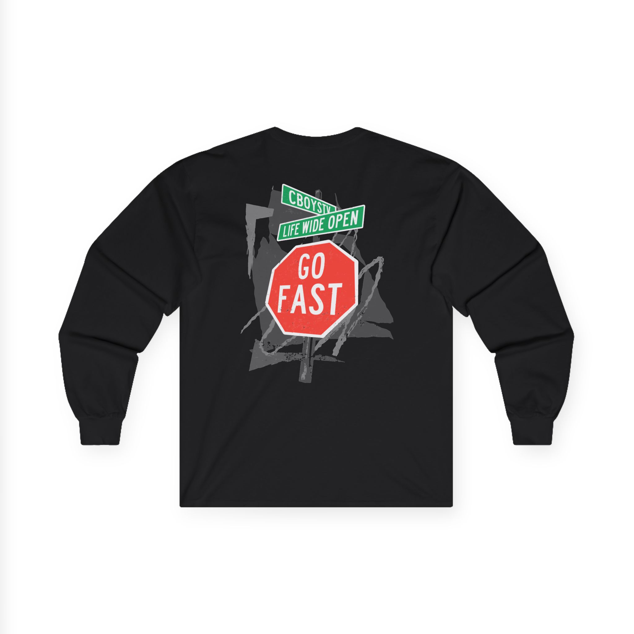 Cboystv Street Sign Unisex Ultra Cotton Long Sleeve Tee - Image 2