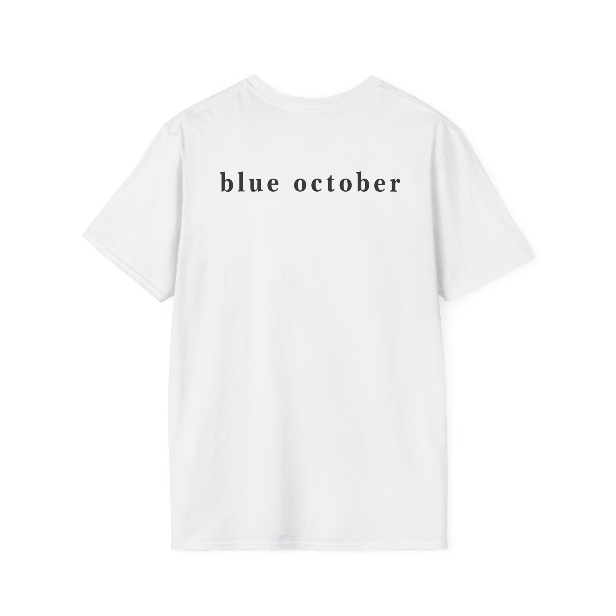Blue October Big Rose Unisex Softstyle T-Shirt - Image 2