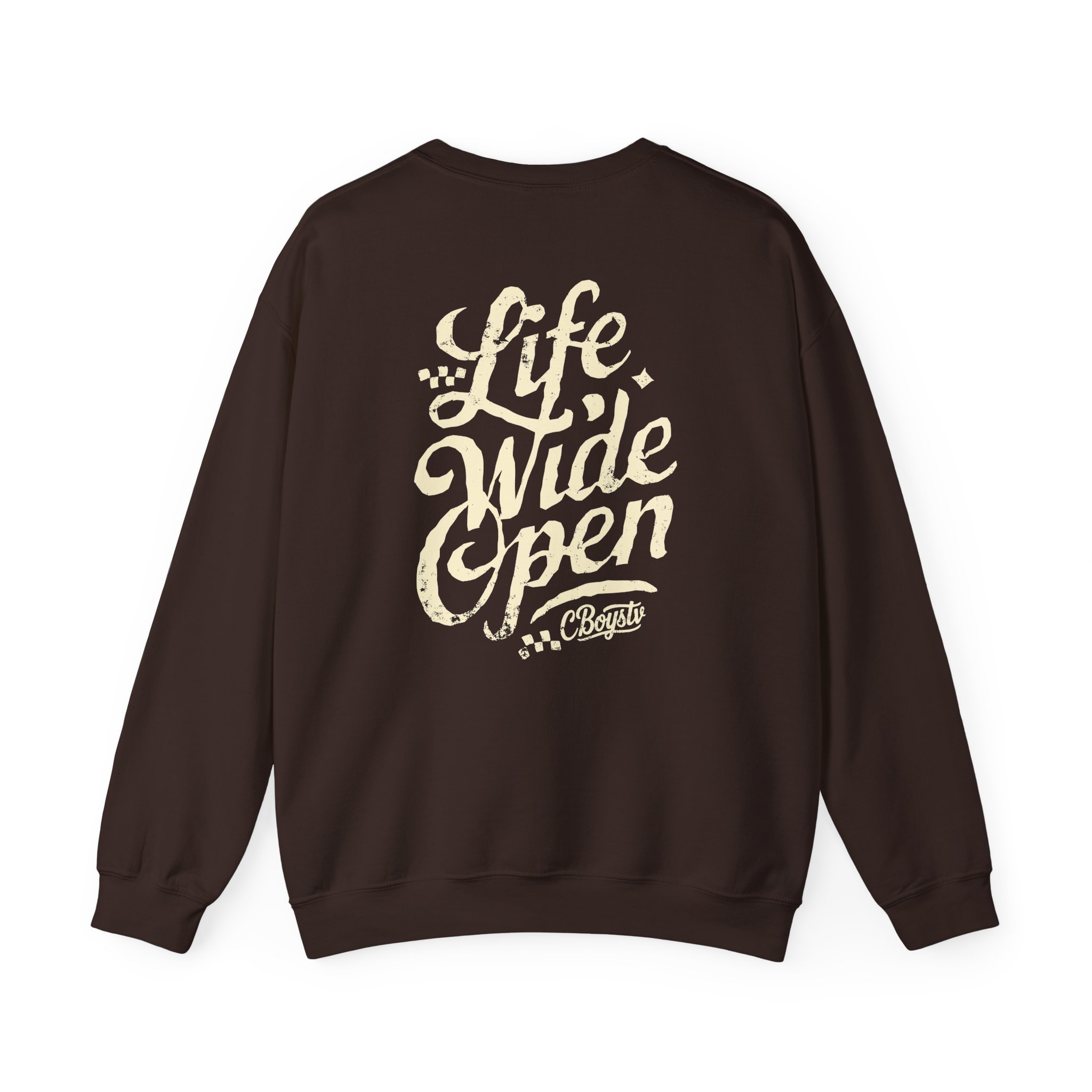 Cboystv Tan Script Unisex Heavy Blend™ Crewneck Sweatshirt - Image 8