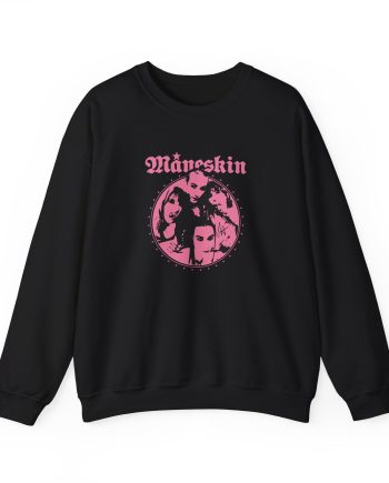 Maneskin Pink Fisheye Band Unisex Heavy Blend™ Crewneck Sweatshirt