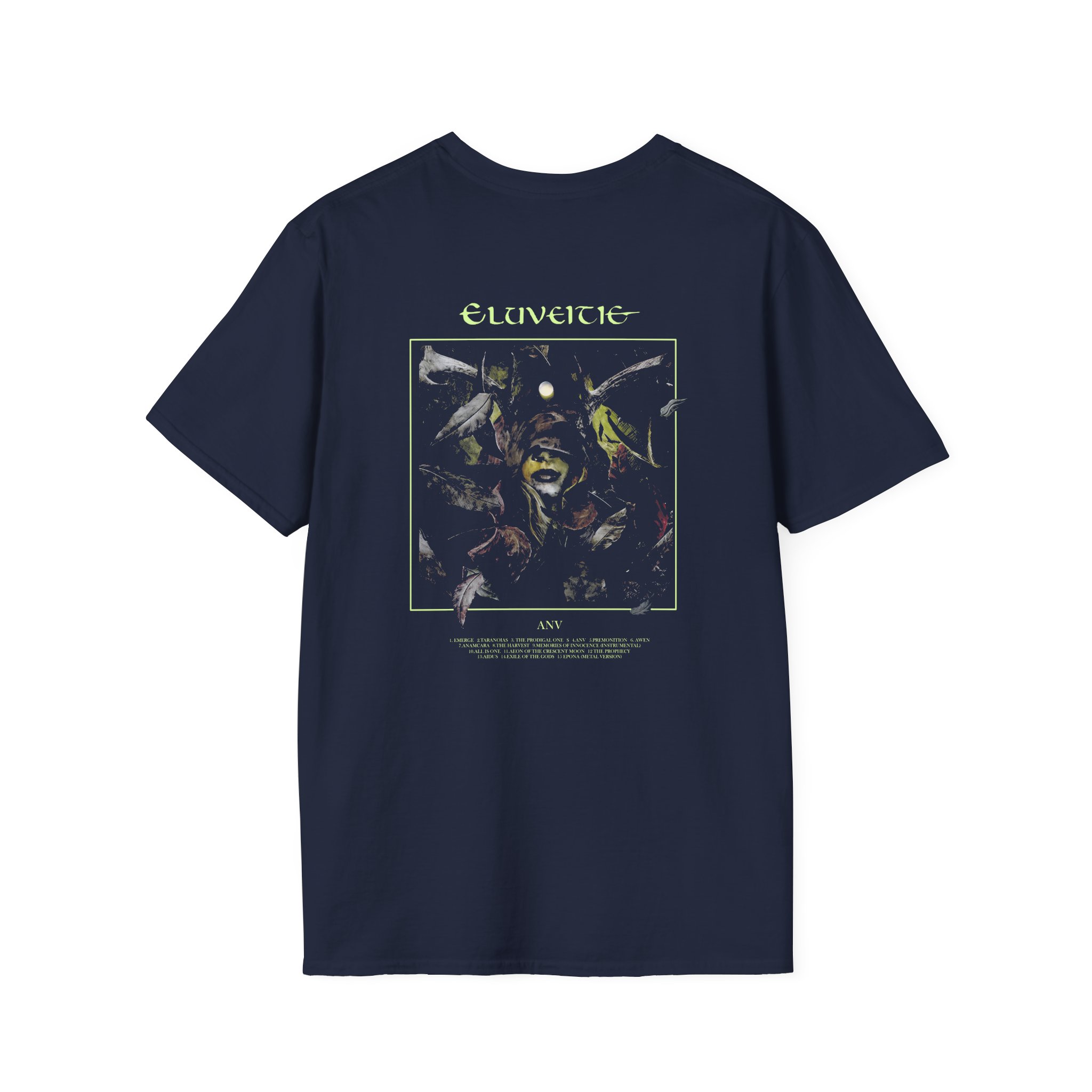 Eluveitie Leaves Unisex Softstyle T-Shirt - Image 6