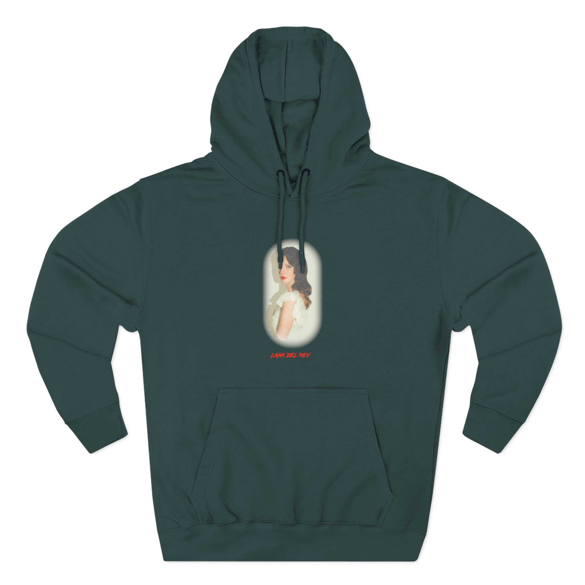 Lanadelrey Indio Portrait Three-Panel Fleece Hoodie - Image 7