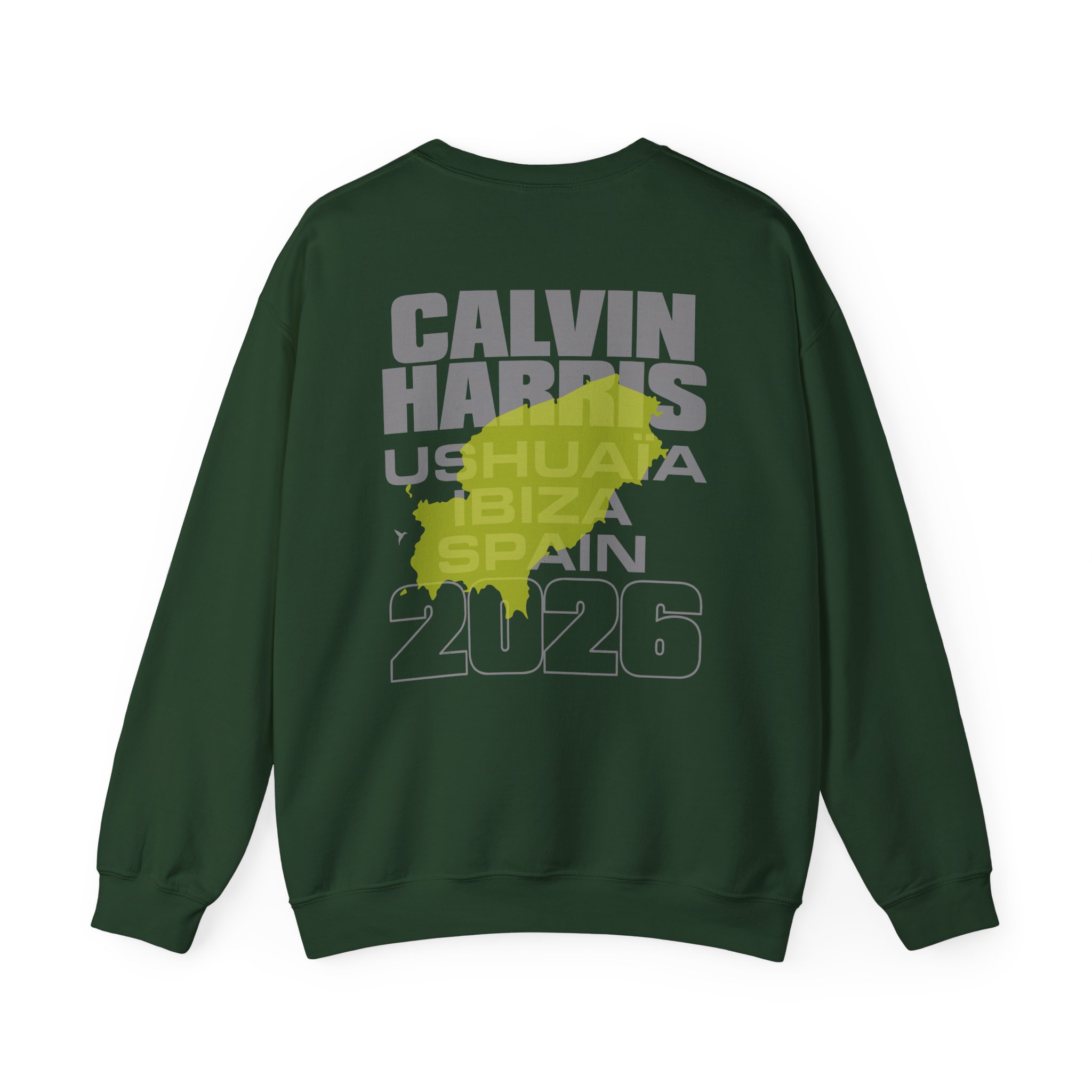 Calvin Harris Ibiza Text Unisex Heavy Blend™ Crewneck Sweatshirt - Image 6
