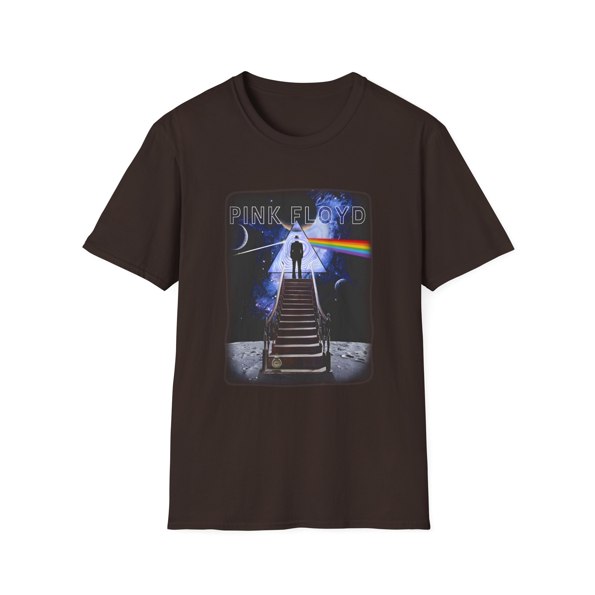 Pink Floyd Stairway to the Moon Unisex Softstyle T-shirt - Image 3