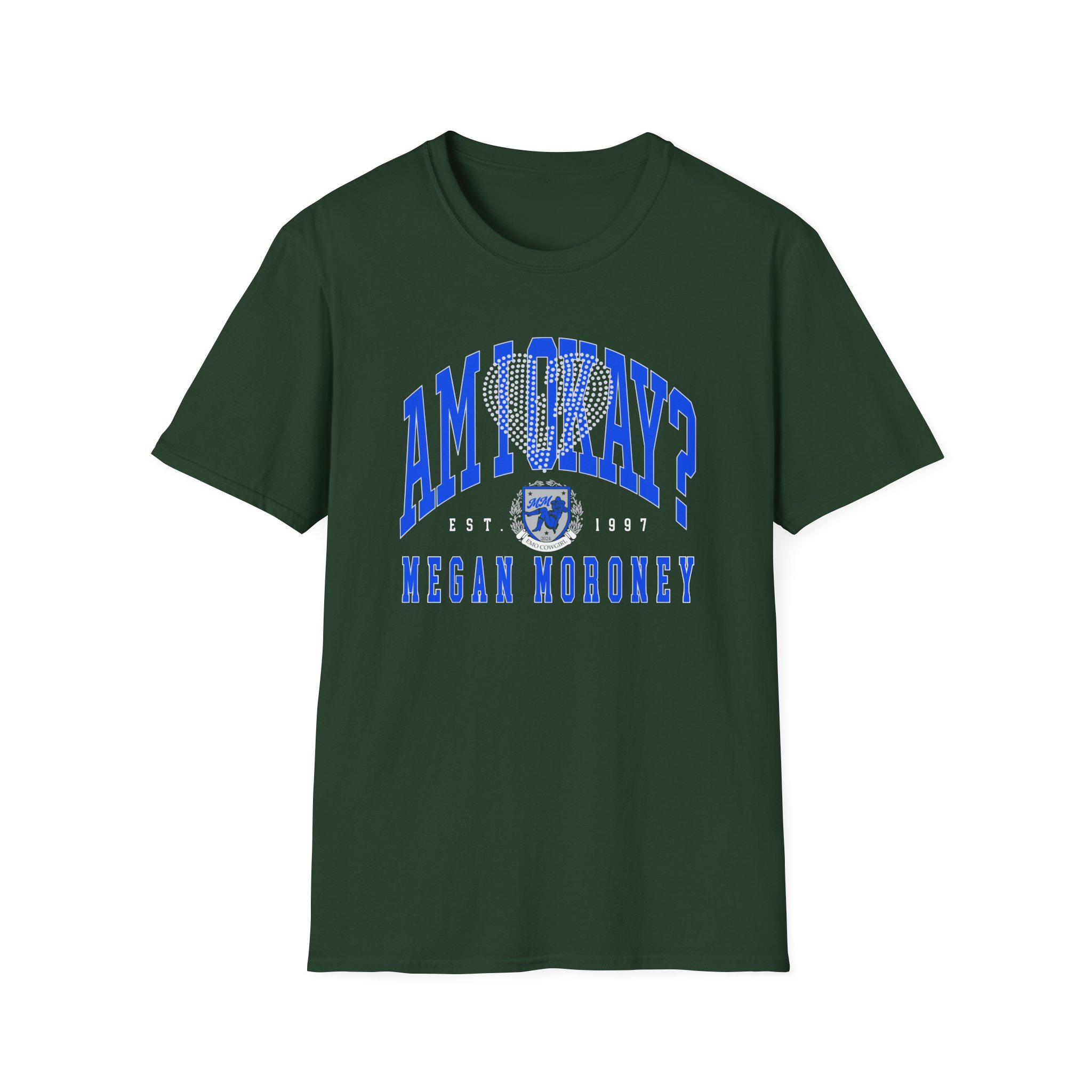 Megan Moroney Am I Okay? Rhinestone Unisex Softstyle T-Shirt - Image 7