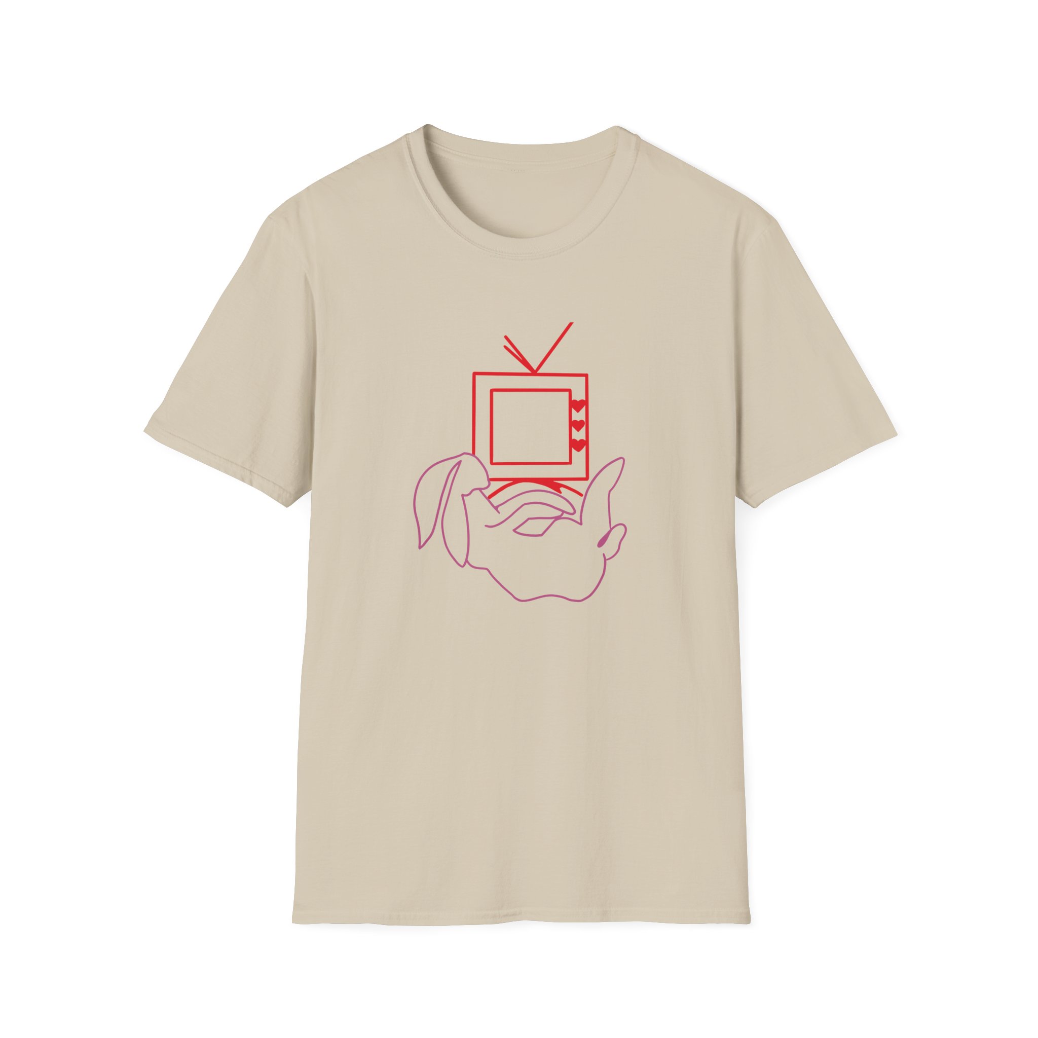 Love on Tour Harry Styles Bunny Tv Unisex Softstyle T-Shirt - Image 3
