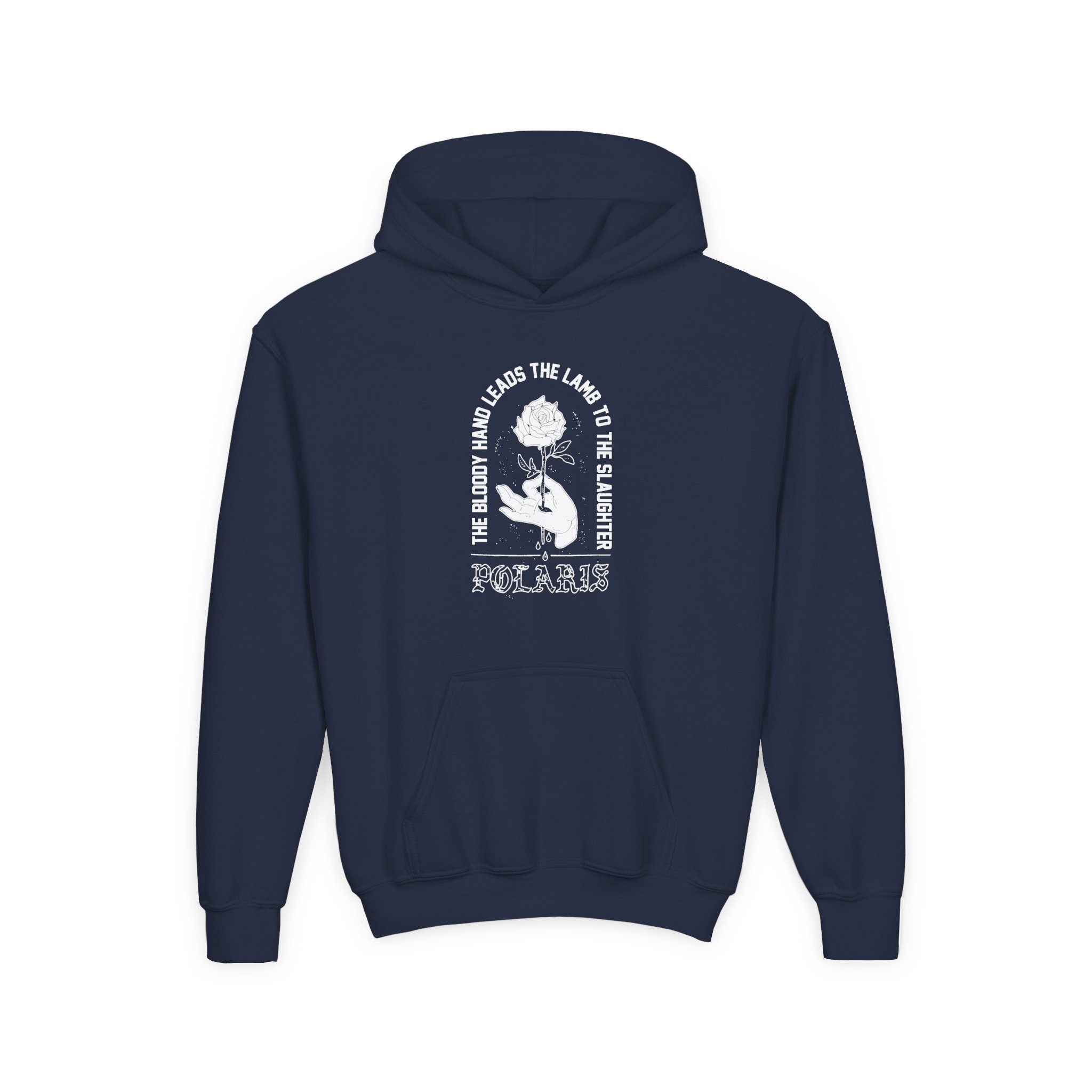 Polaris Bloody Hand Youth Heavy Blend Hooded Sweatshirt - Image 9