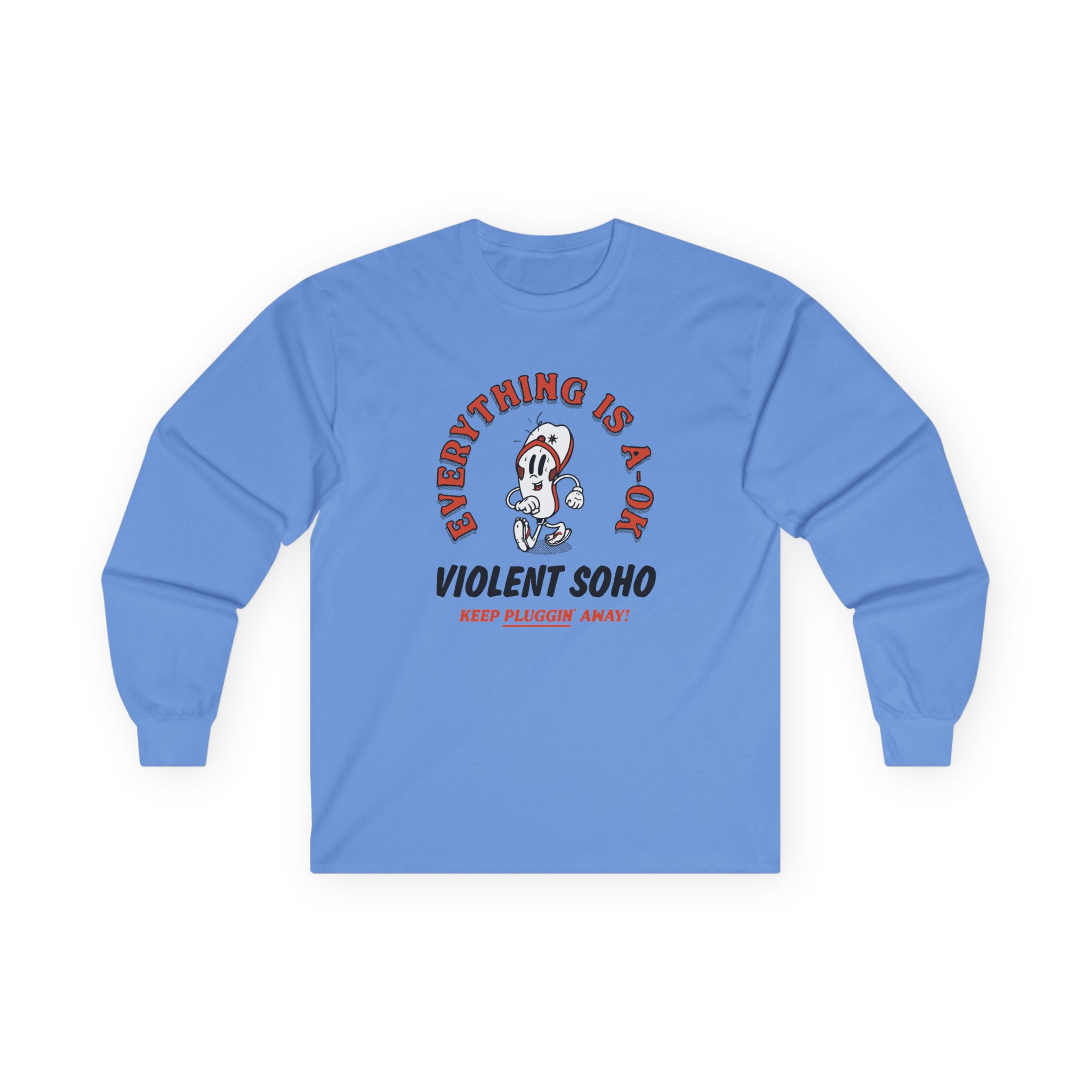 Violent Soho Keep on Pluggin Unisex Ultra Cotton Long Sleeve Tee - Image 9