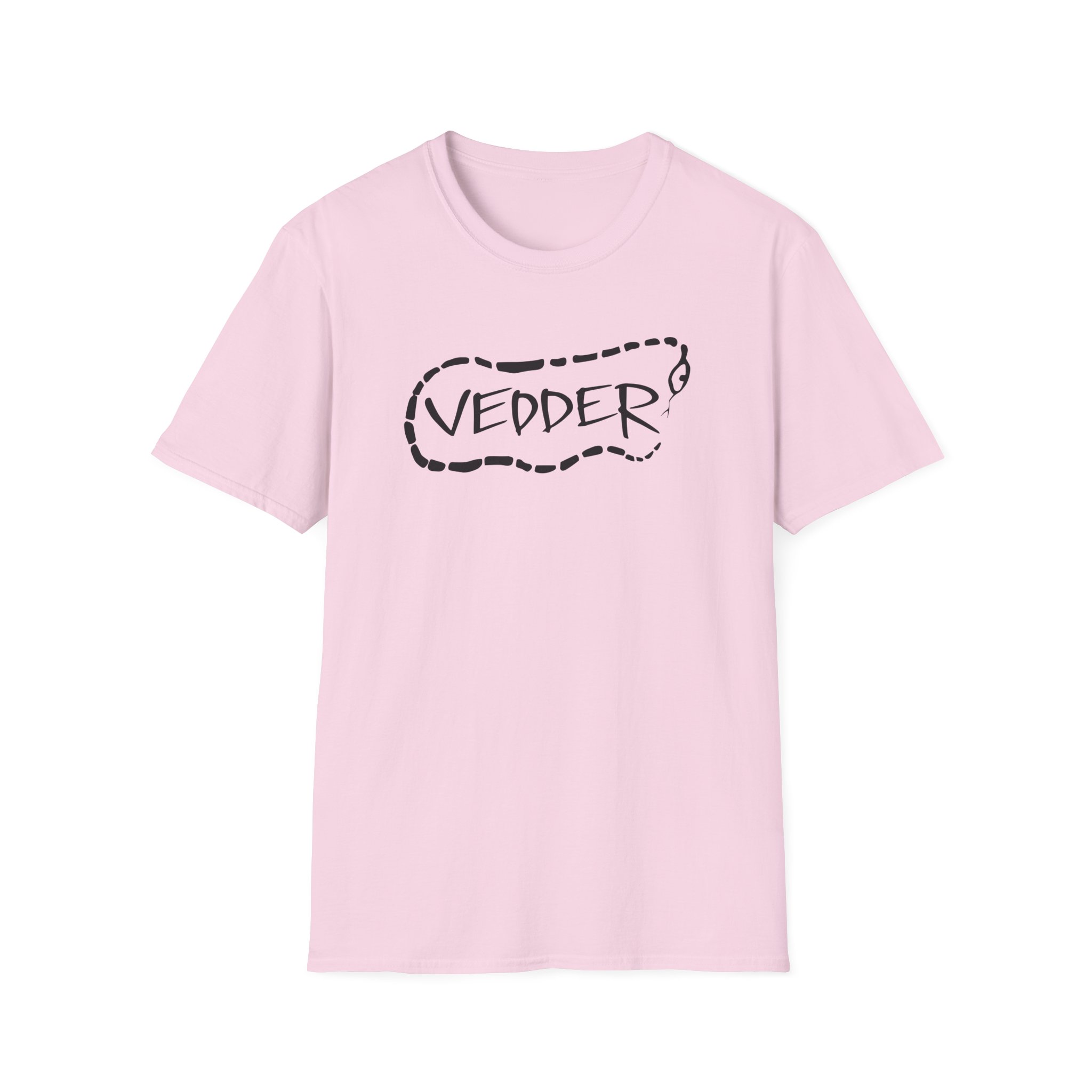 Eddie Vedder Stencil Snake Unisex Softstyle T-Shirt - Image 19