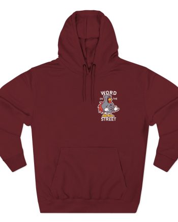 Shroud Chicken Word On The Street Three-Panel Fleece Hoodie