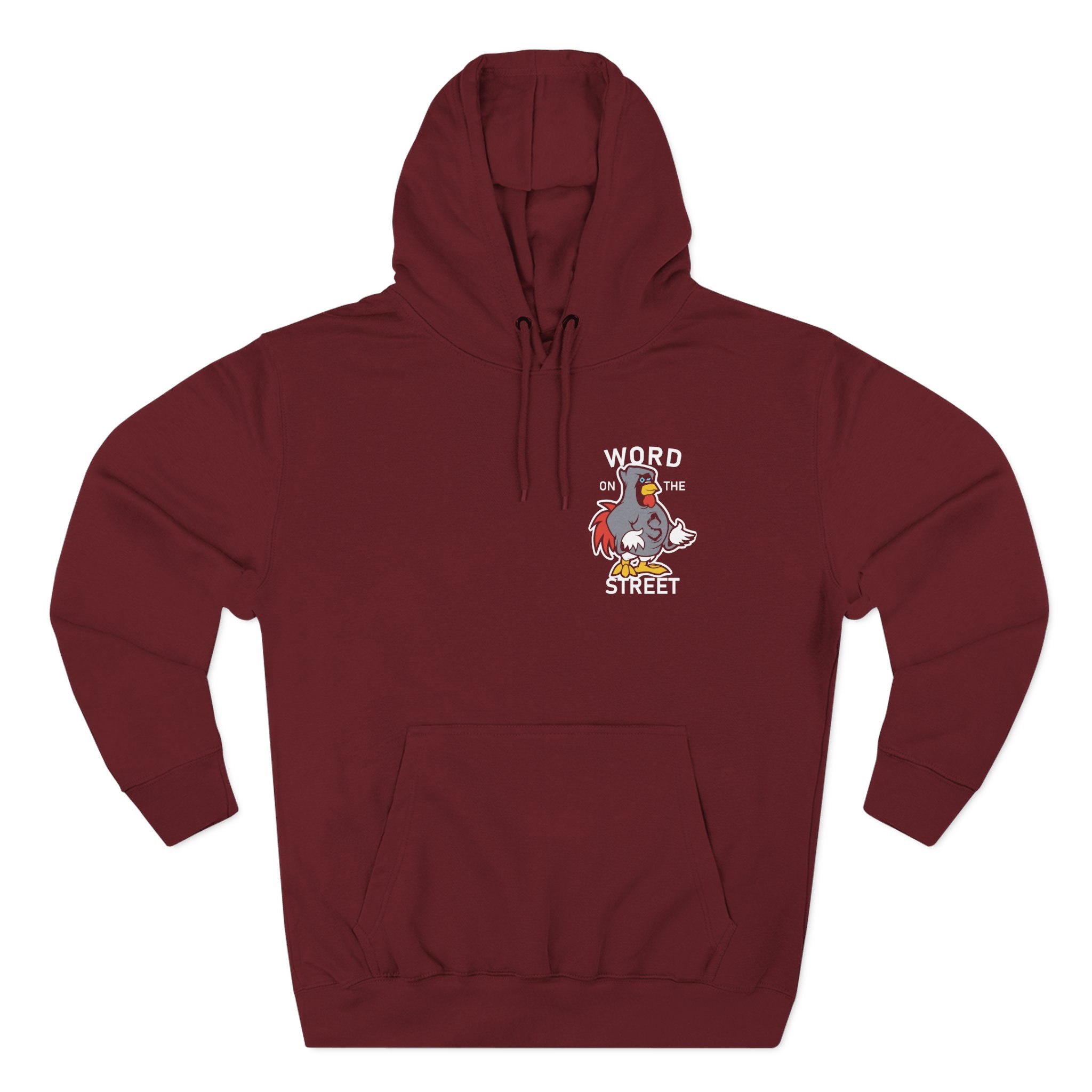 Shroud Chicken Word On The Street Three-Panel Fleece Hoodie