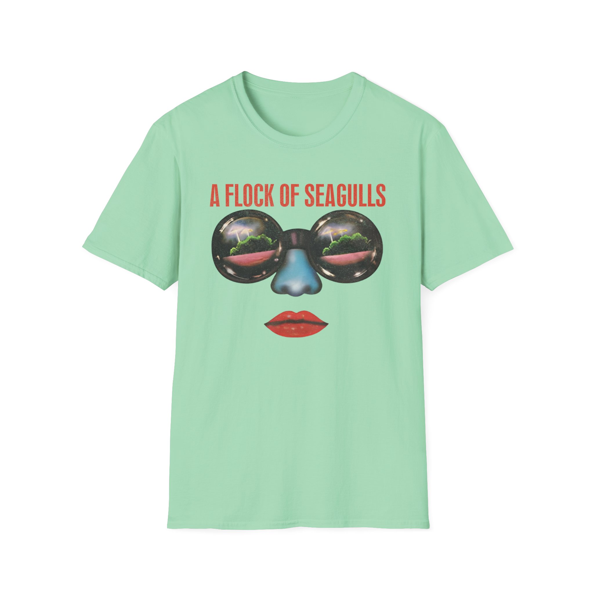 A Flock of Seagulls Us 1982 Tour Unisex Softstyle T-Shirt - Image 13
