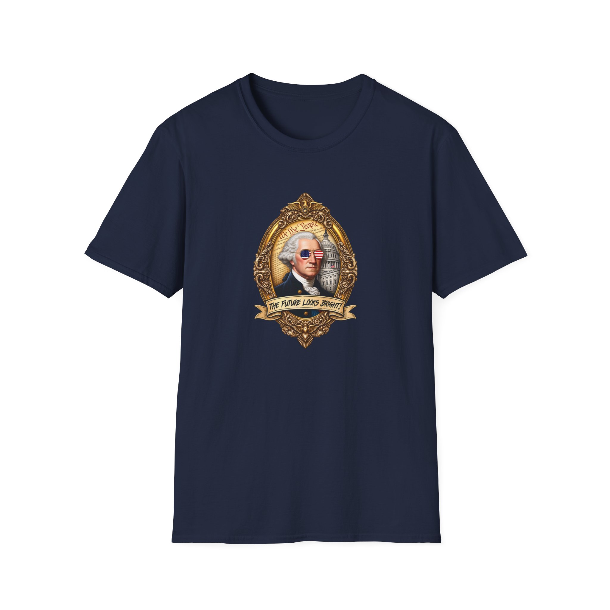 Valuetainment George Washington Unisex Softstyle T-Shirt - Image 17