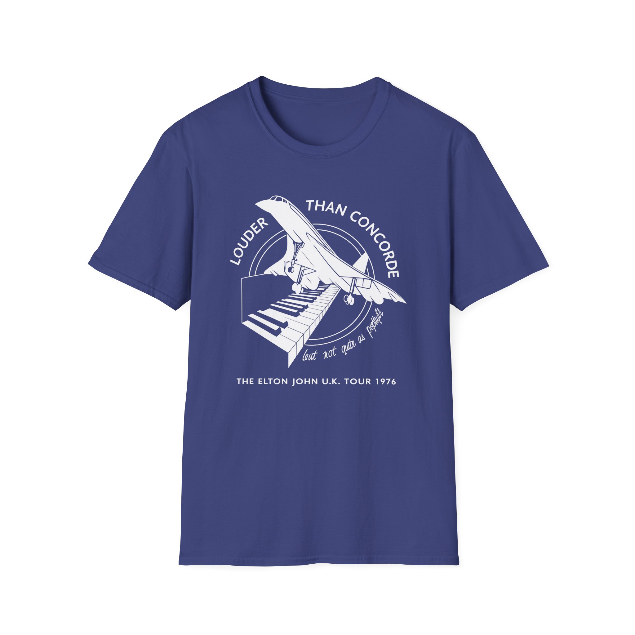 Ej Farewell Vintage Louder Than Concorde Unisex Softstyle T-Shirt - Image 15