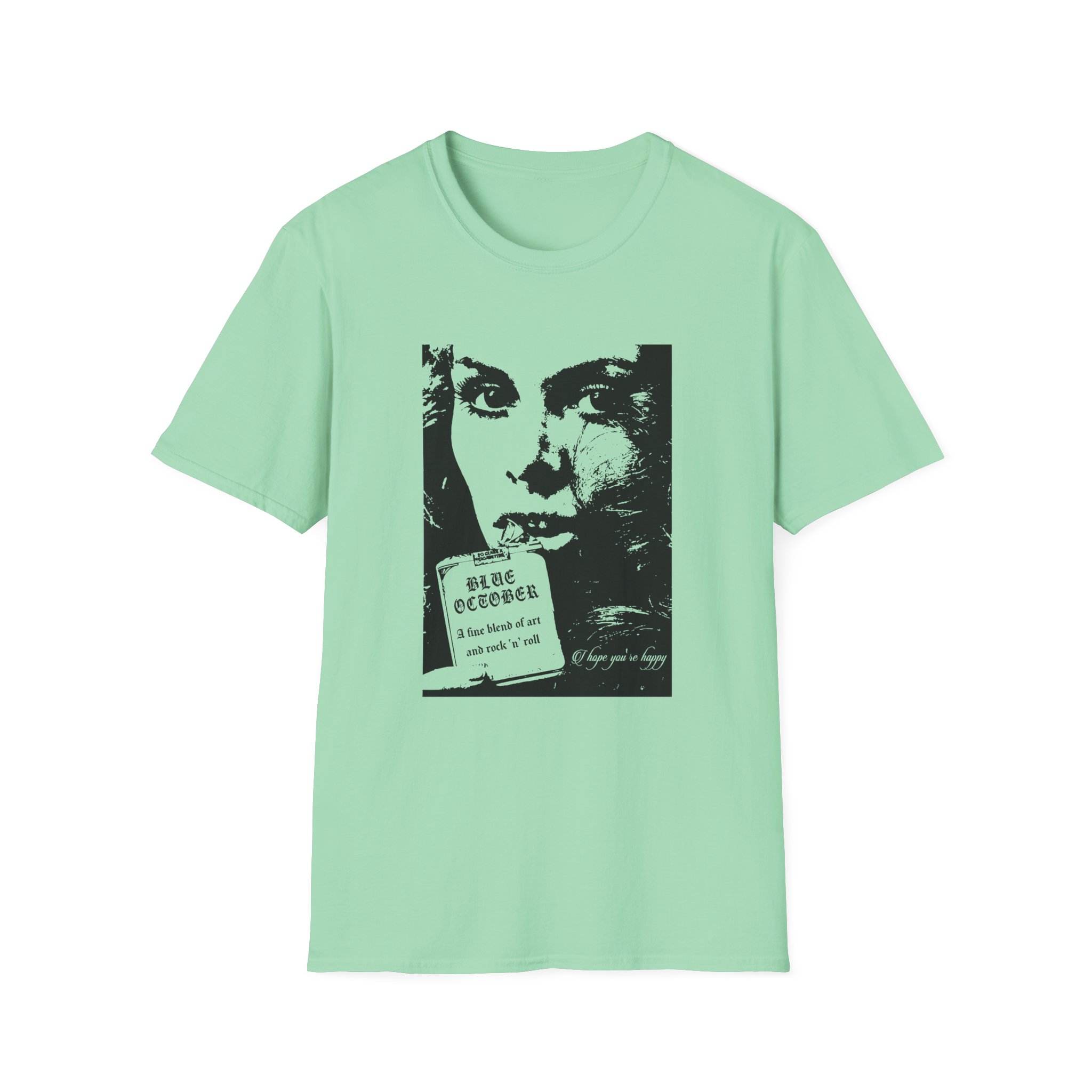 Blue October a Fine Blend Unisex Softstyle T-Shirt - Image 11