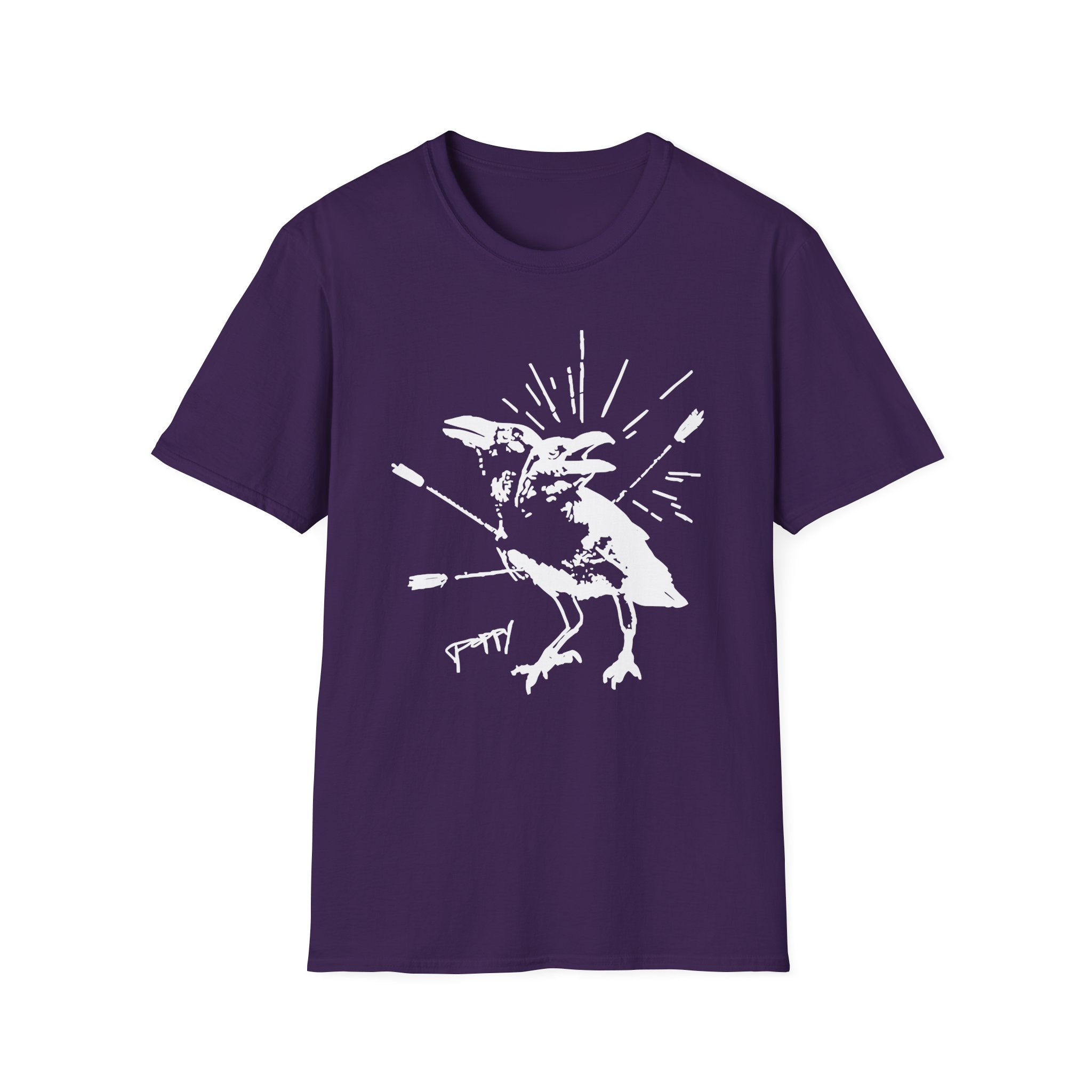 Poppy Coward Birds Unisex Softstyle T-Shirt - Image 15
