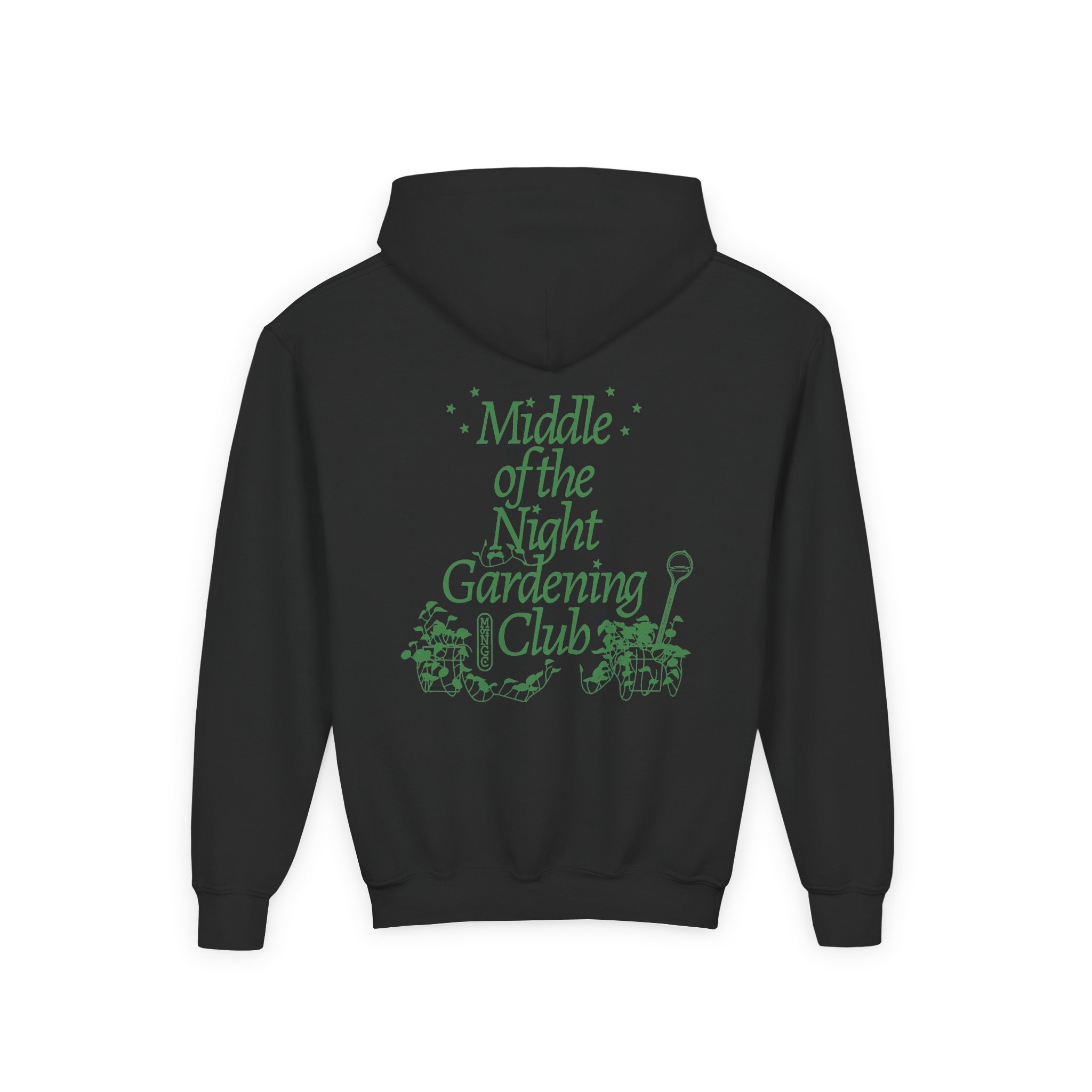 Dropout Middle of the Night Gardening Club Youth Heavy Blend Hooded Sweatshirt - Image 2