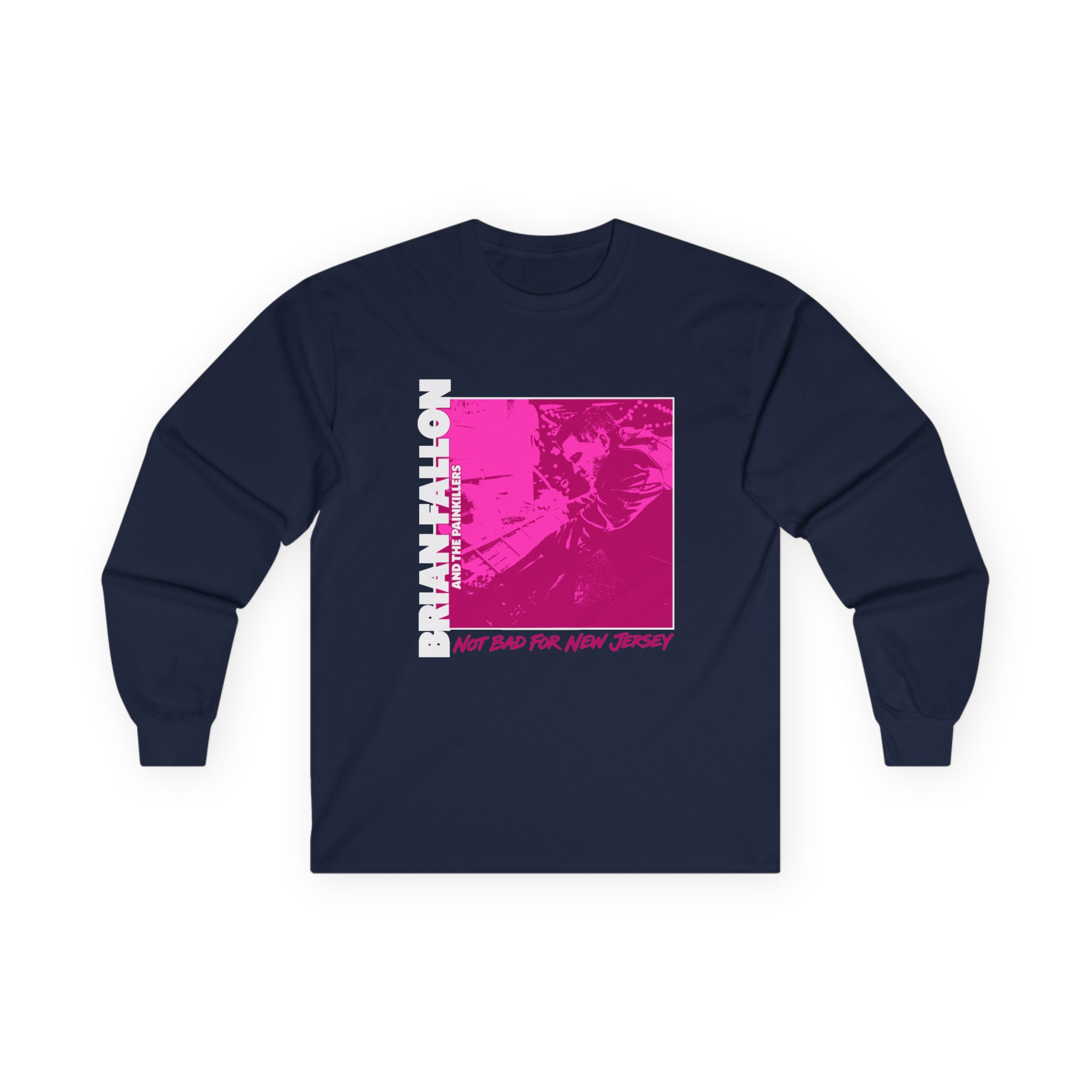 Brian Fallon Not Bad Pink Graphic Unisex Ultra Cotton Long Sleeve Tee - Image 7