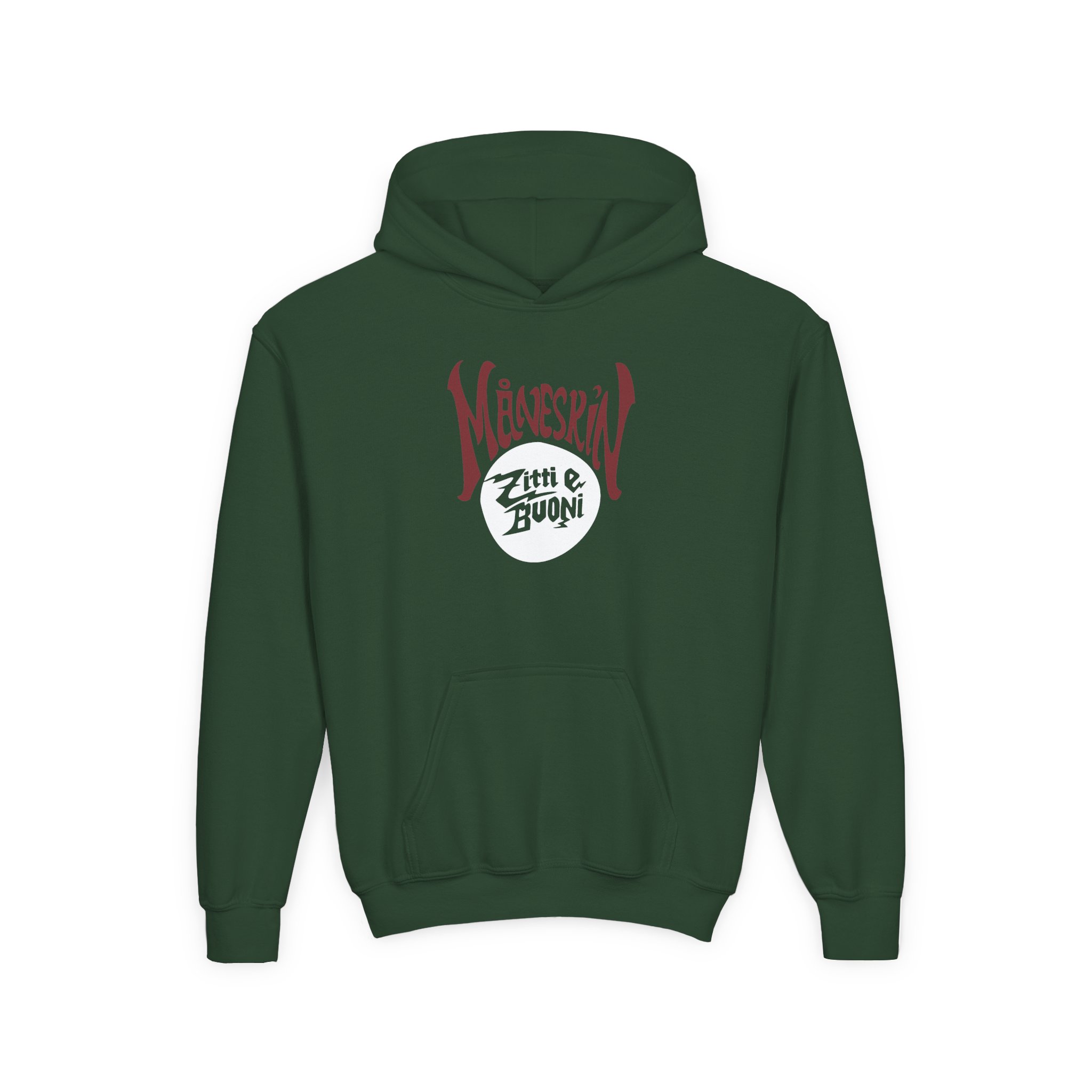 Maneskin Zitti e Buoni Youth Heavy Blend Hooded Sweatshirt - Image 3