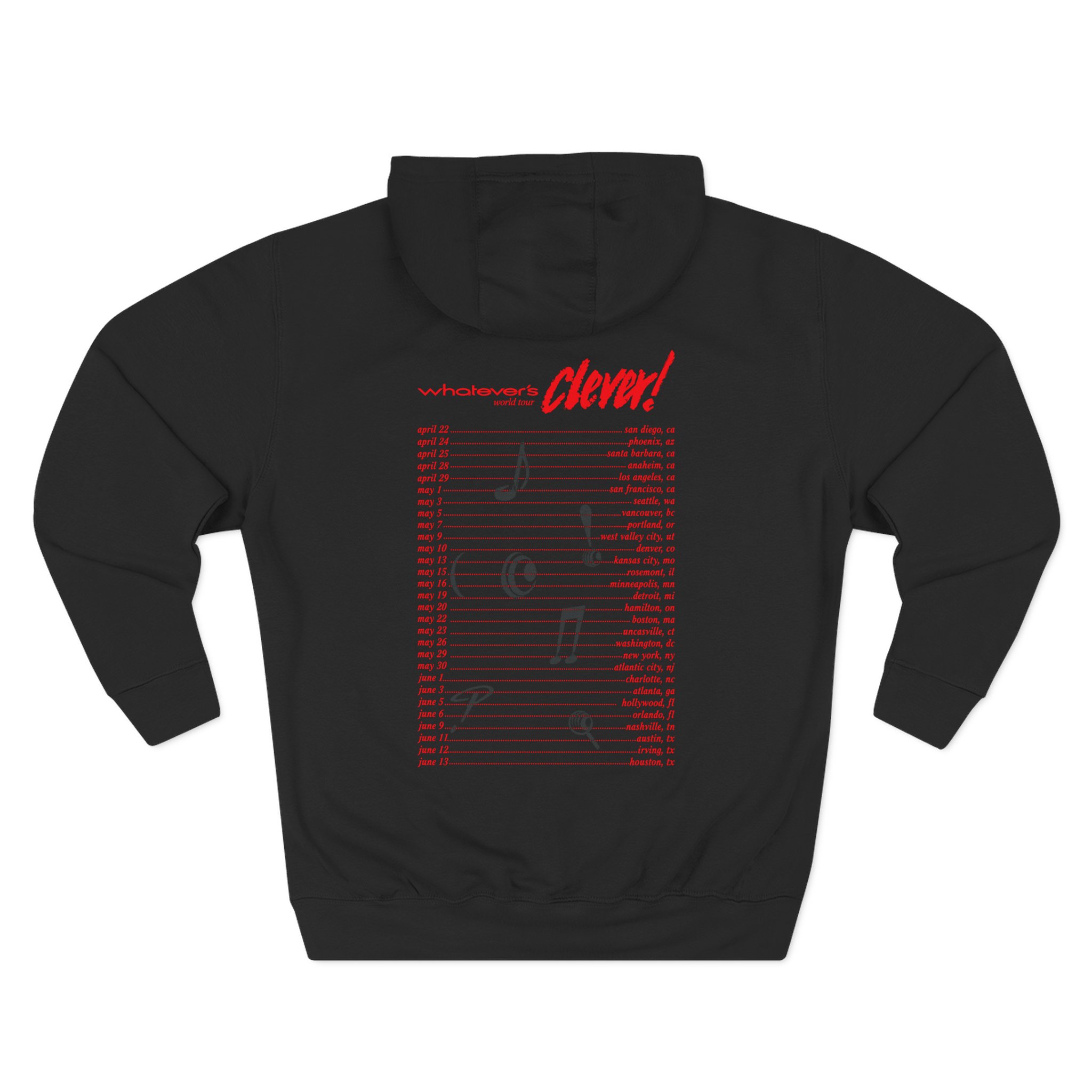 Charlie Puth Whatever's Clever! 2026 Three-Panel Fleece Hoodie - Image 2