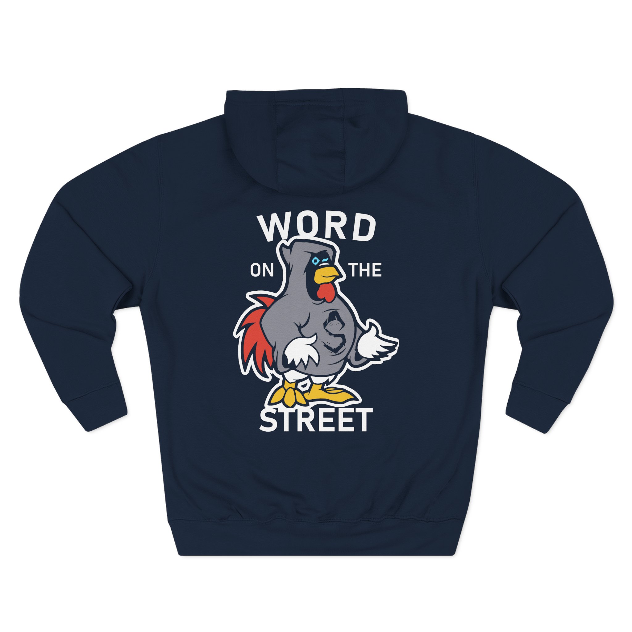Shroud Chicken Word On The Street Three-Panel Fleece Hoodie - Image 10