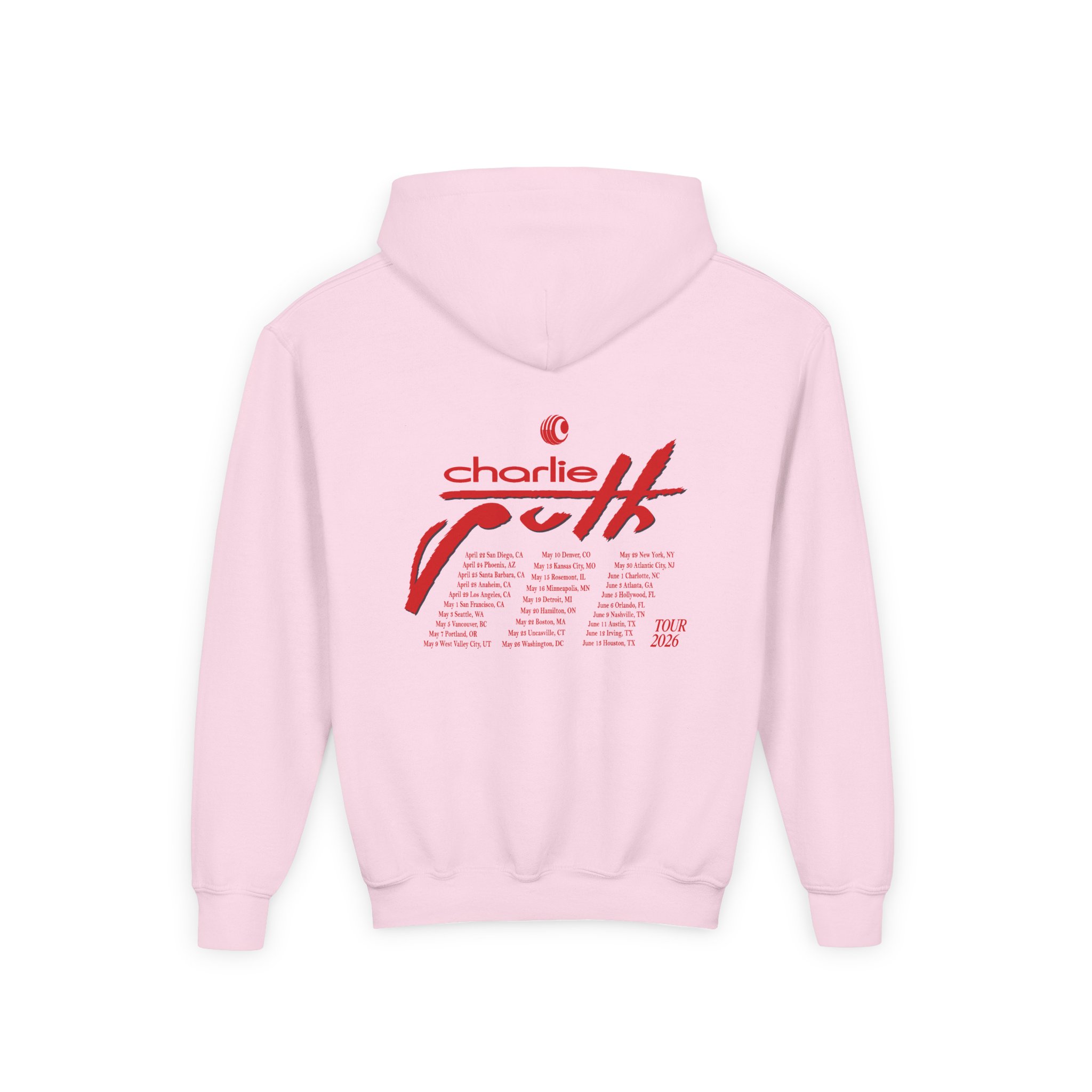 Charlie Puth Charlie Puth 2026 Tour Youth Heavy Blend Hooded Sweatshirt - Image 8