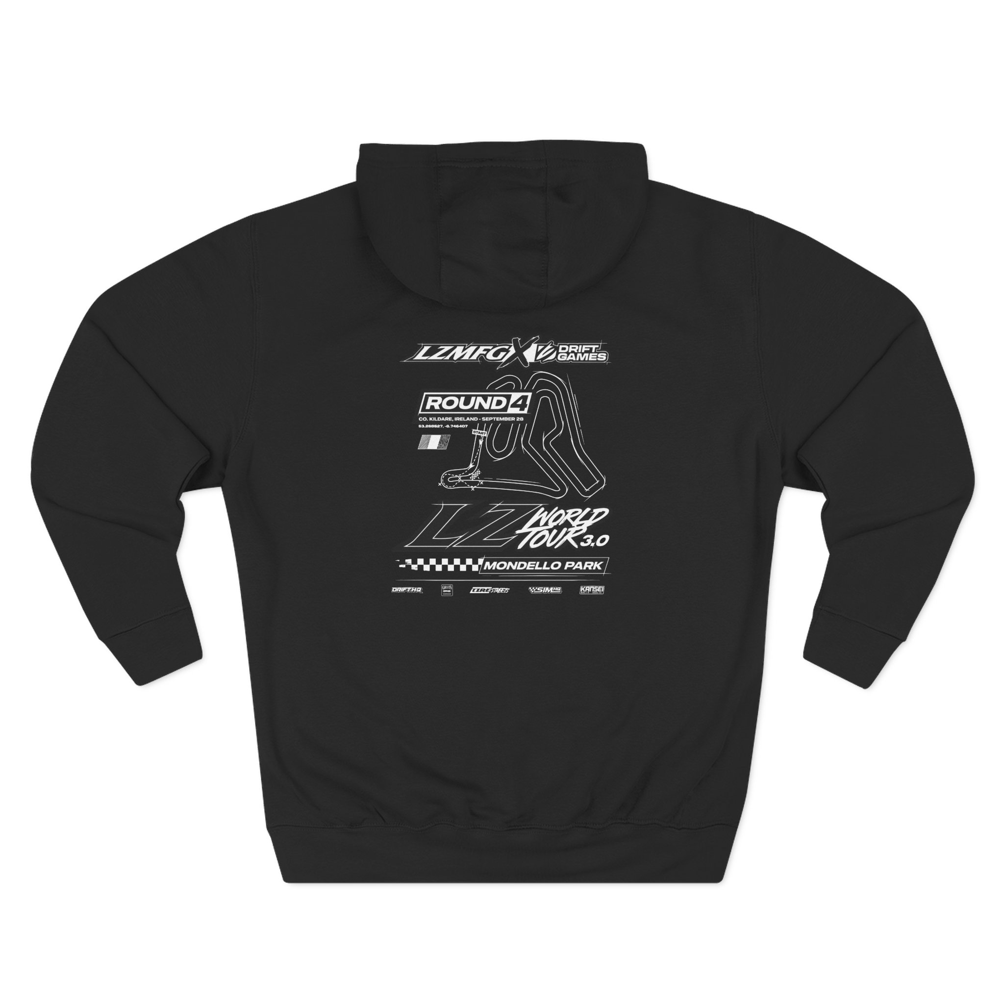 Adam LZ Ireland Track Three-Panel Fleece Hoodie - Image 2