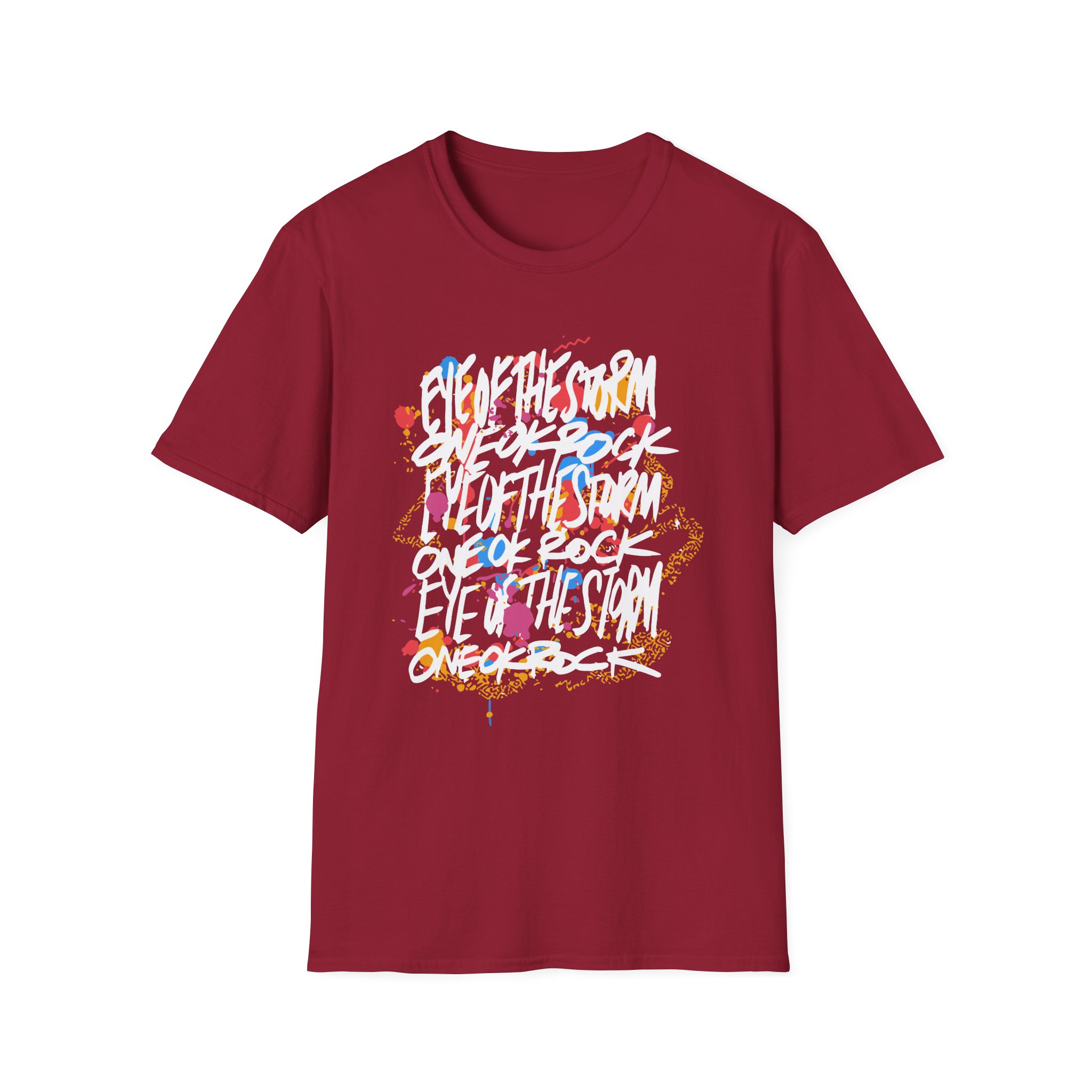One Ok Rock Painted Storm Unisex Softstyle T-shirt - Image 19