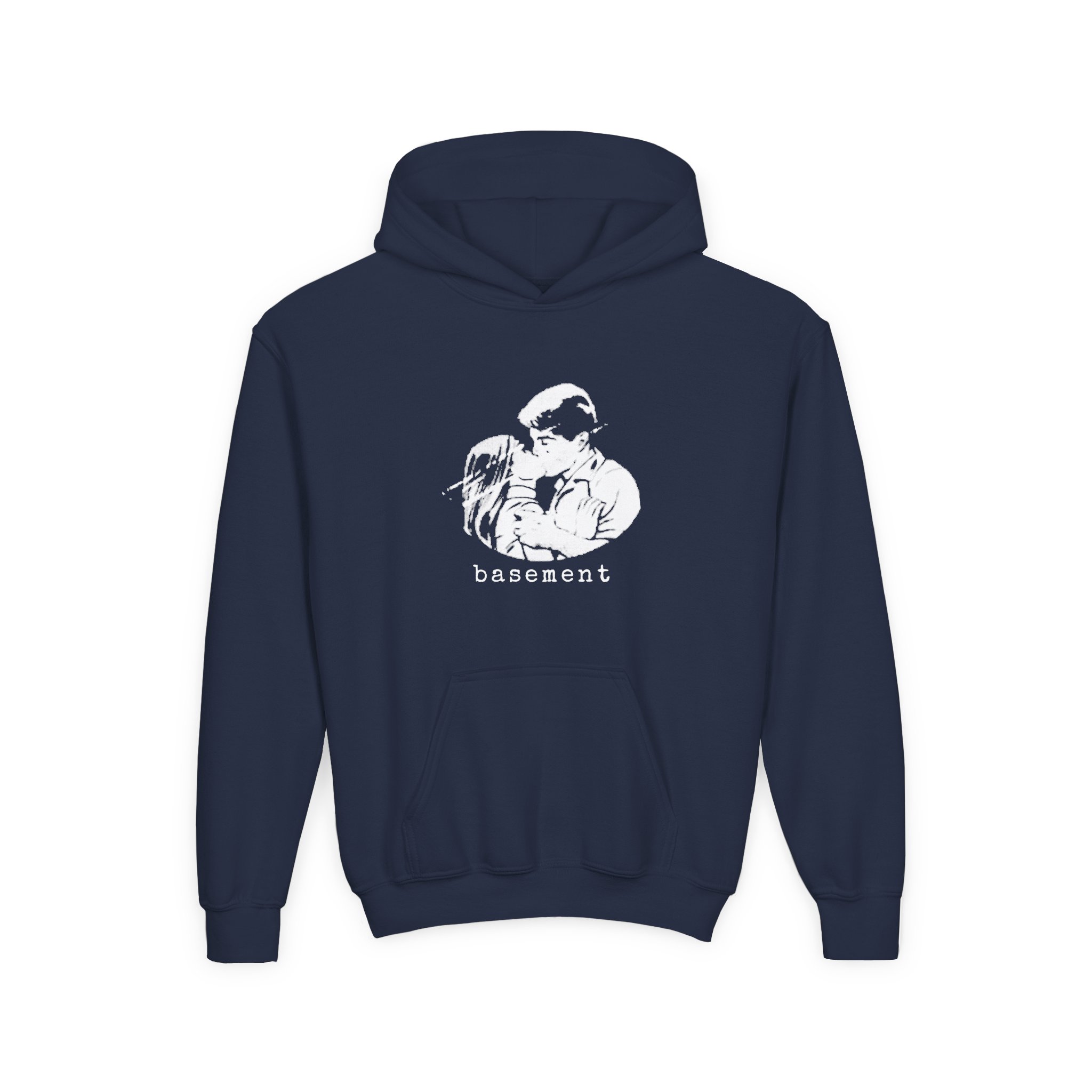 Cold Cuts Basement Couple Youth Heavy Blend Hooded Sweatshirt - Image 11