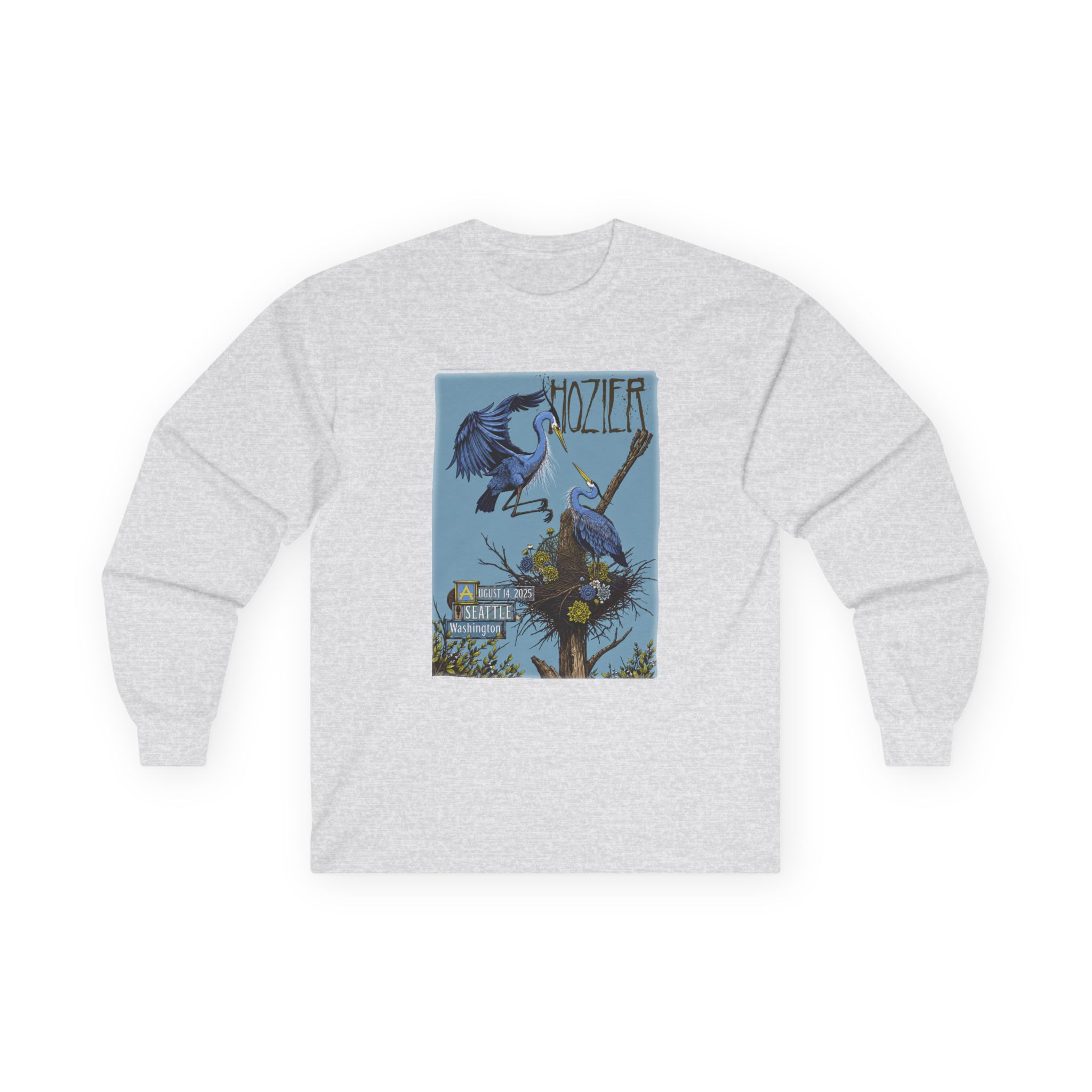 Hozier Seattle August 14 Show Unisex Ultra Cotton Long Sleeve Tee - Image 3