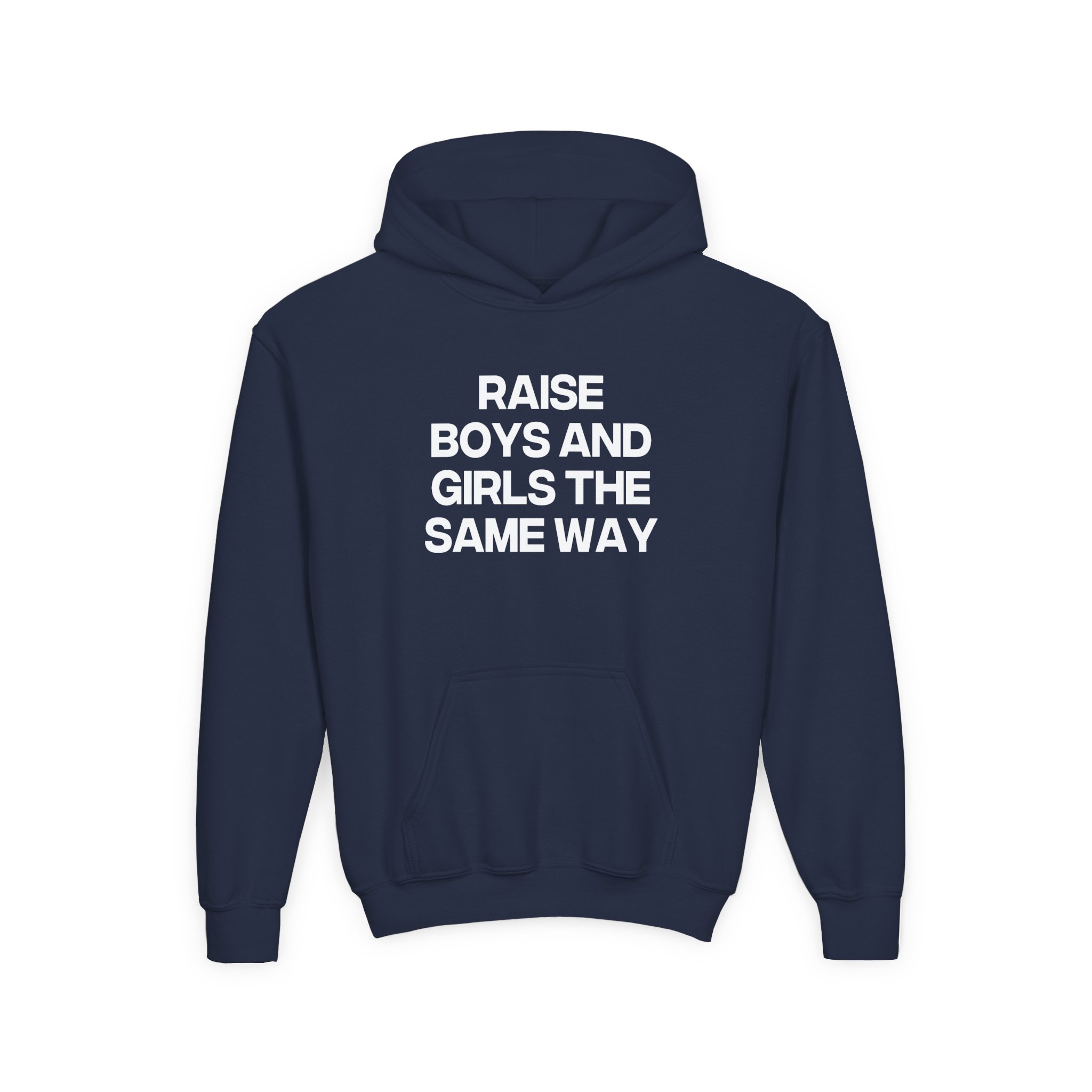Jenny Holzer Raise the Same Way Youth Heavy Blend Hooded Sweatshirt - Image 9