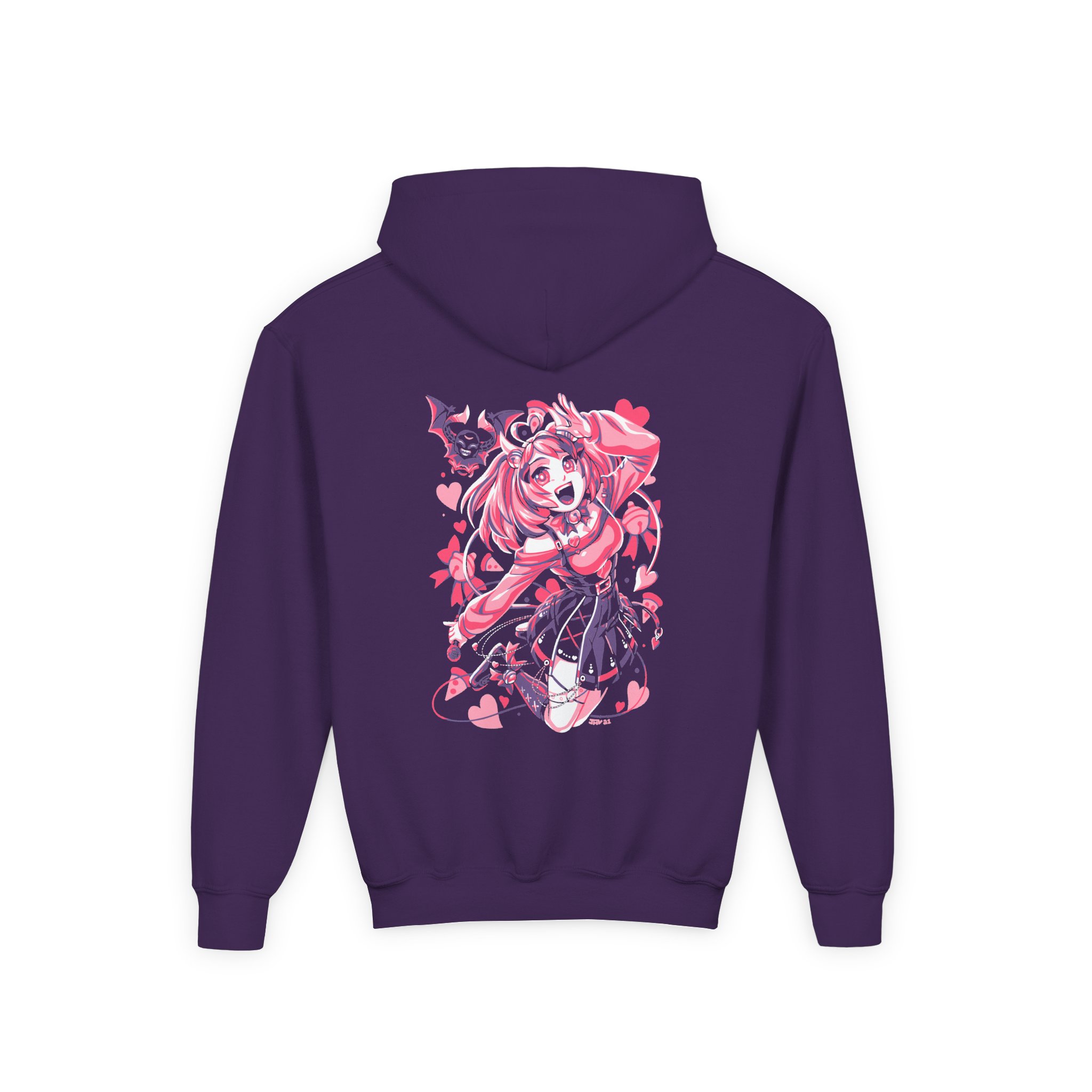 Ironmouse Anime Youth Heavy Blend Hooded Sweatshirt - Image 8