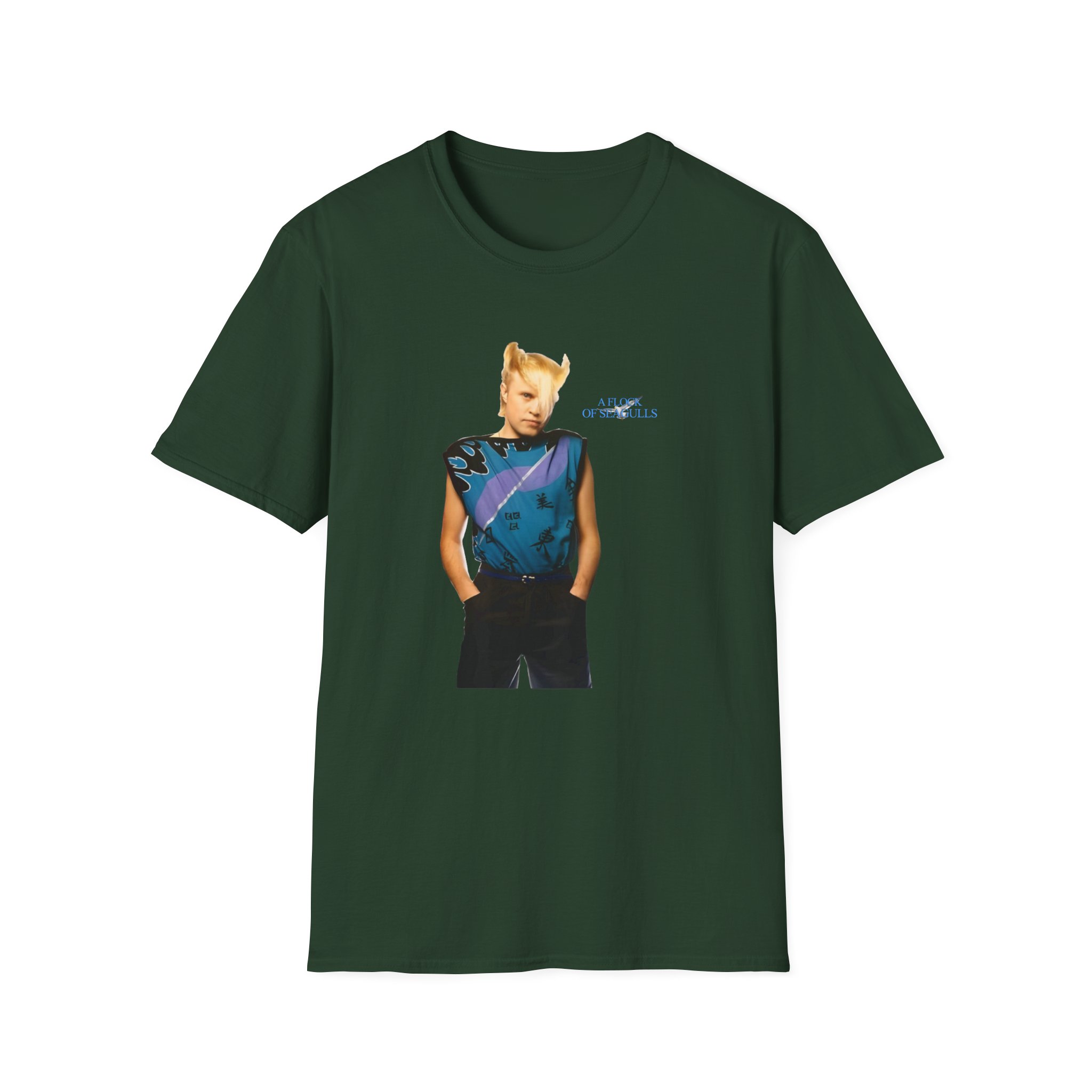 A Flock of Seagulls Mike Score Unisex Softstyle T-Shirt - Image 7
