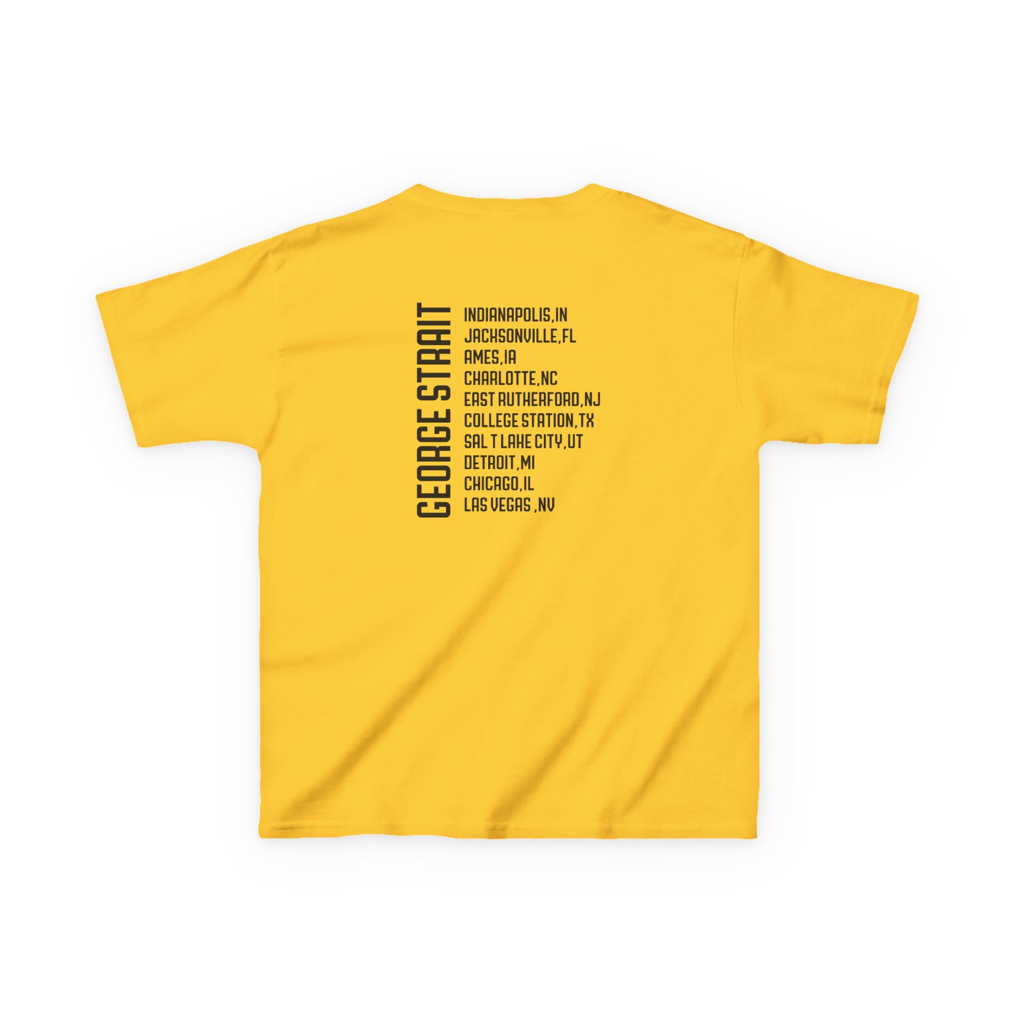 Kids George Strait Heather Denim Silhouette Heavy Cotton™ Tee - Image 10