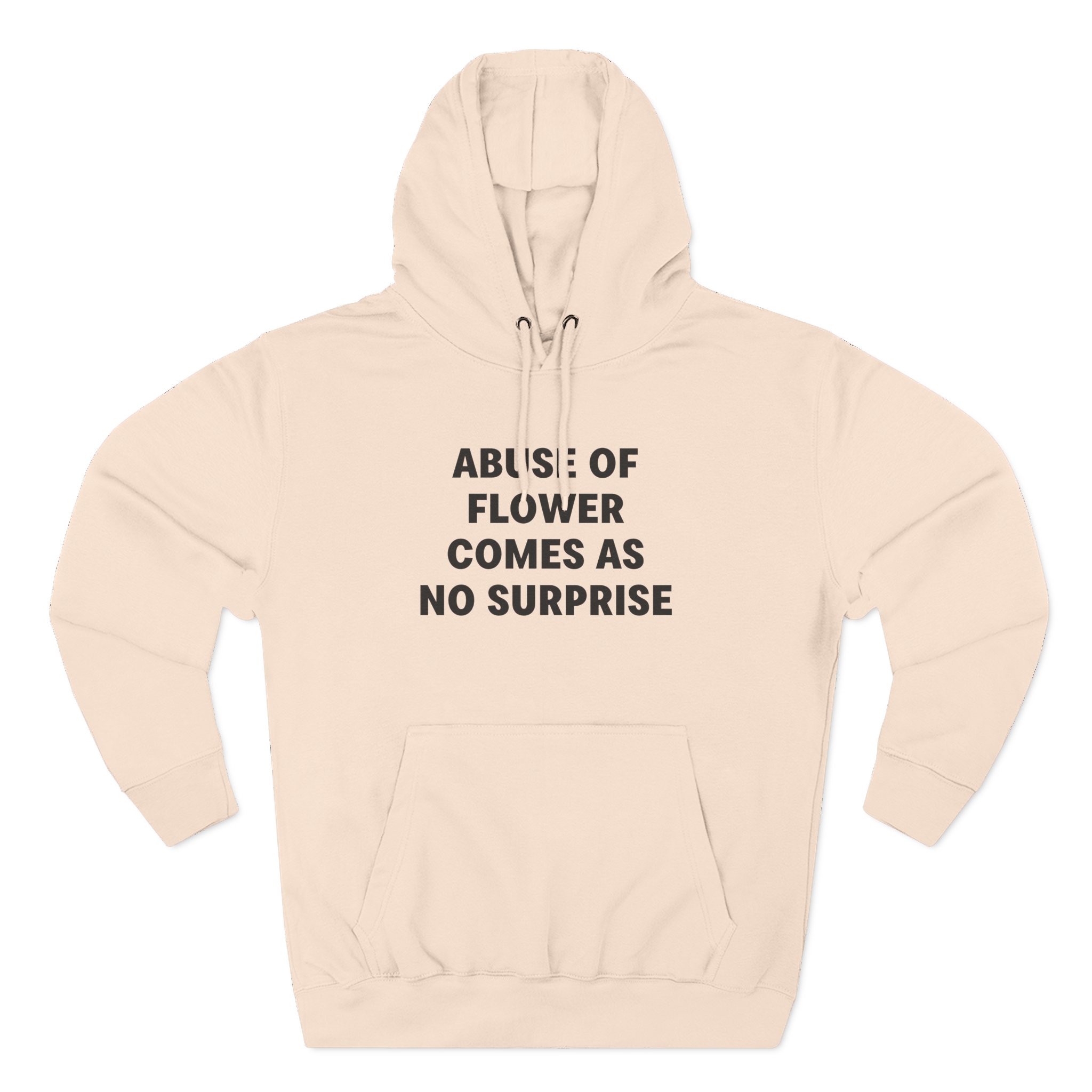 Jenny Holzer Abuse of Flower Comes as No Surprise Three-Panel Fleece Hoodie - Image 7