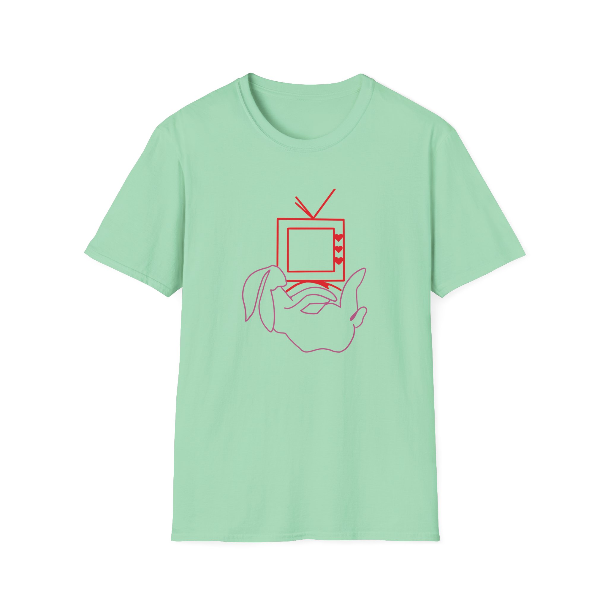 Love on Tour Harry Styles Bunny Tv Unisex Softstyle T-Shirt - Image 9