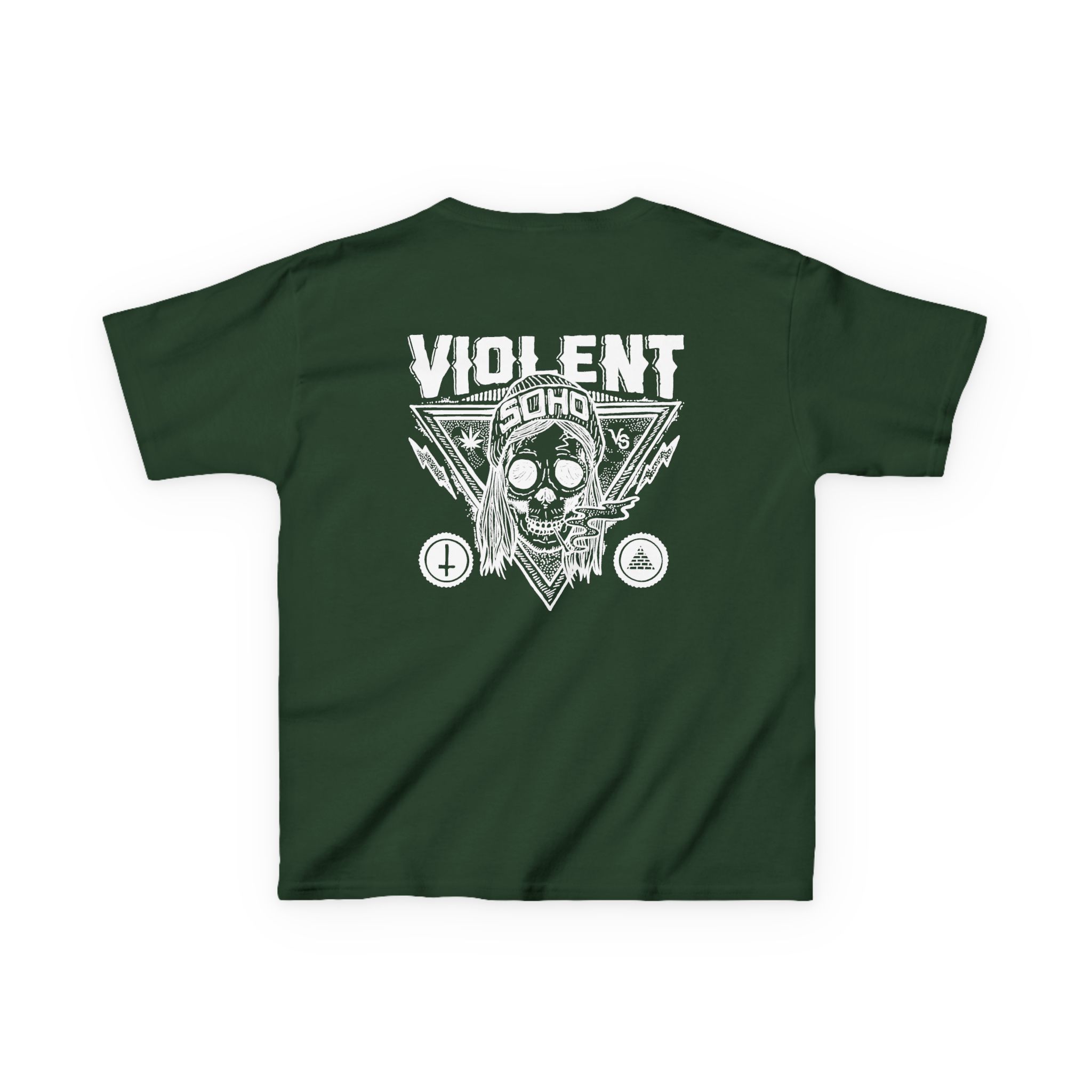 Violent Soho Blazin Skull Kids Heavy Cotton™ Tee - Image 6