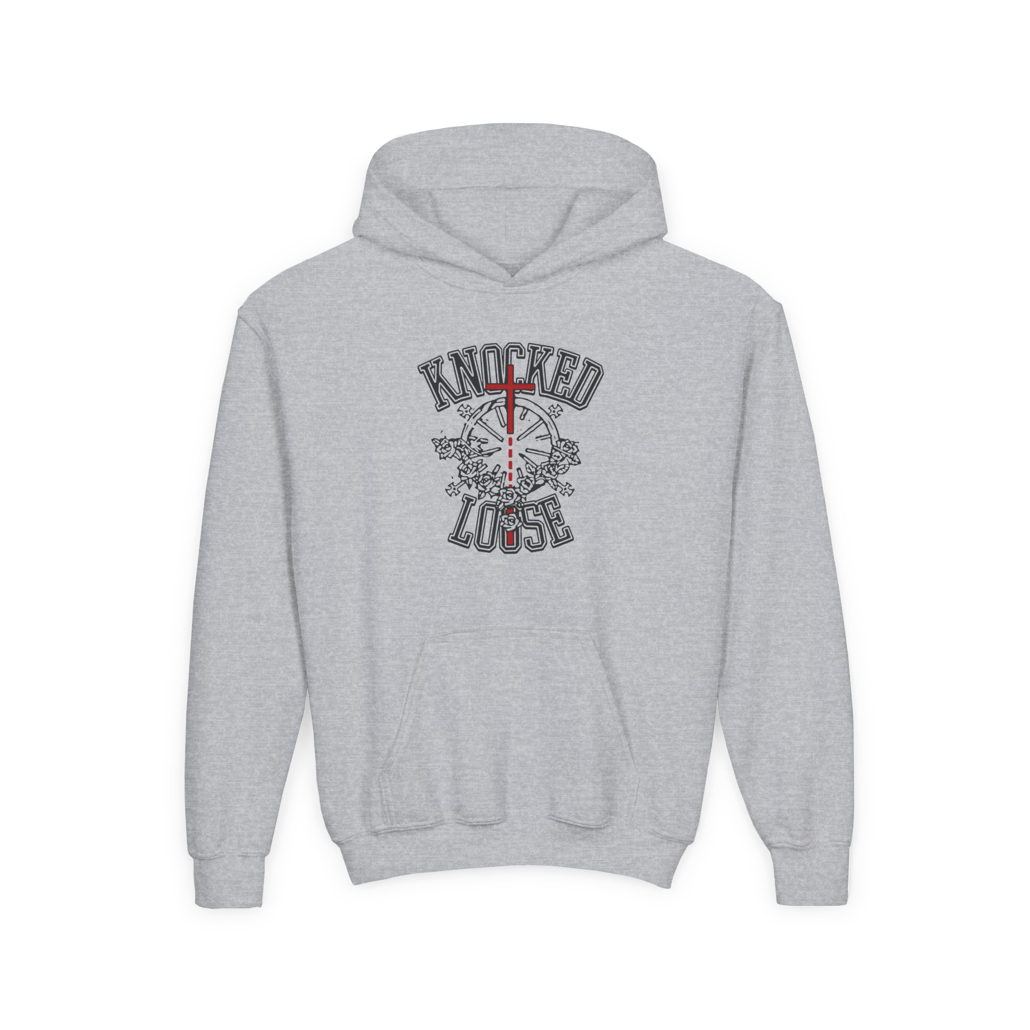 Knocked Loose Otak Ash Youth Heavy Blend Hooded Sweatshirt - Image 3