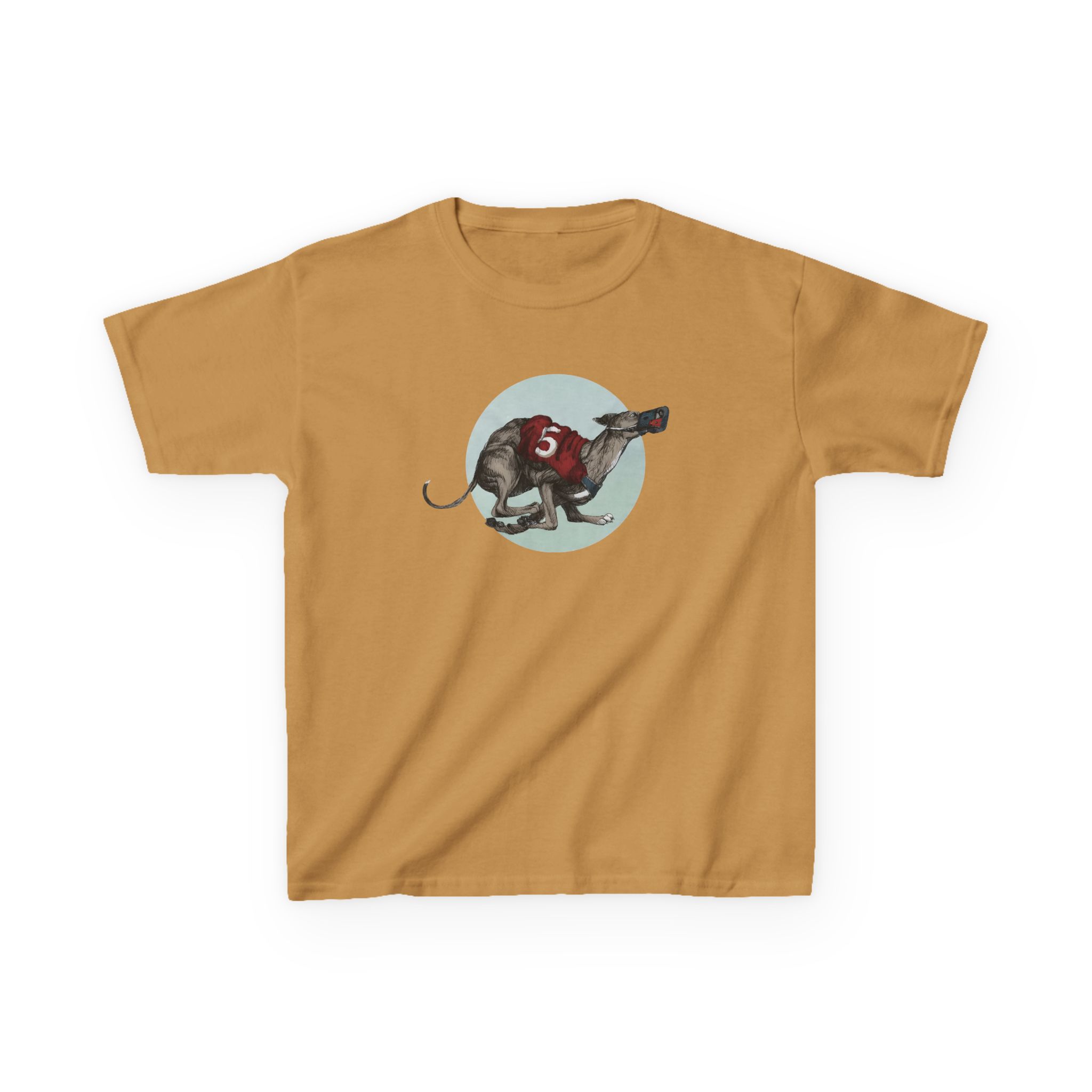 Greyhound Heather Smoke Kids Heavy Cotton™ Tee - Image 7