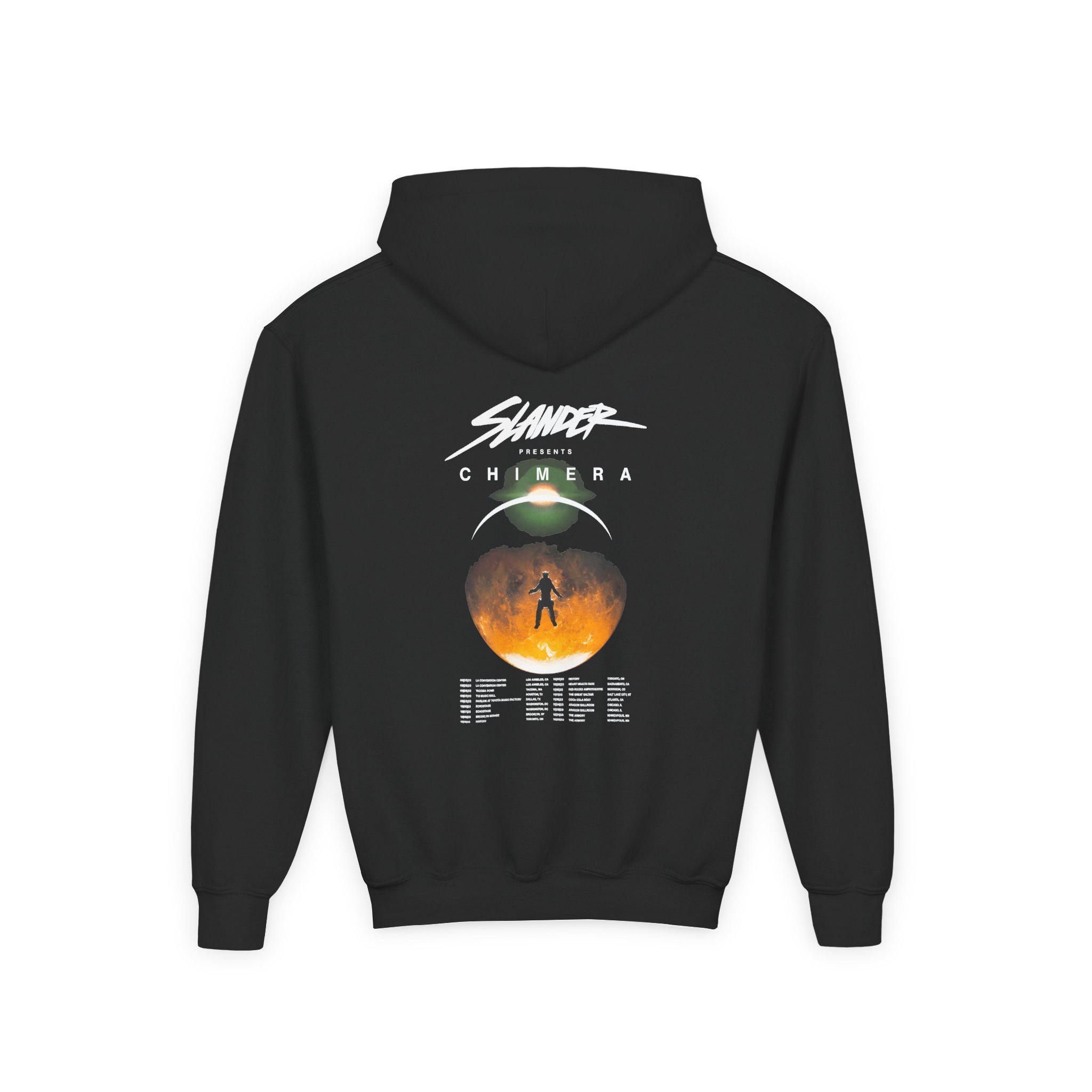 Slander Gud Vibrations Graffiti Youth Heavy Blend Hooded Sweatshirt - Image 2