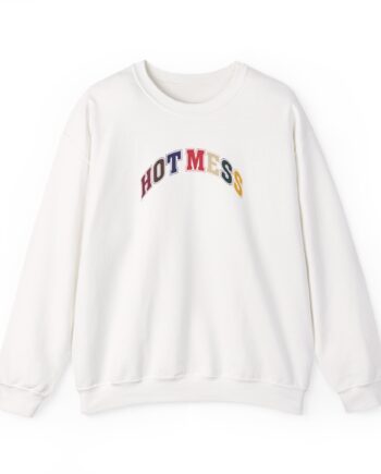 Alix Earle Hot Mess Varsity Unisex Heavy Blend™ Crewneck Sweatshirt