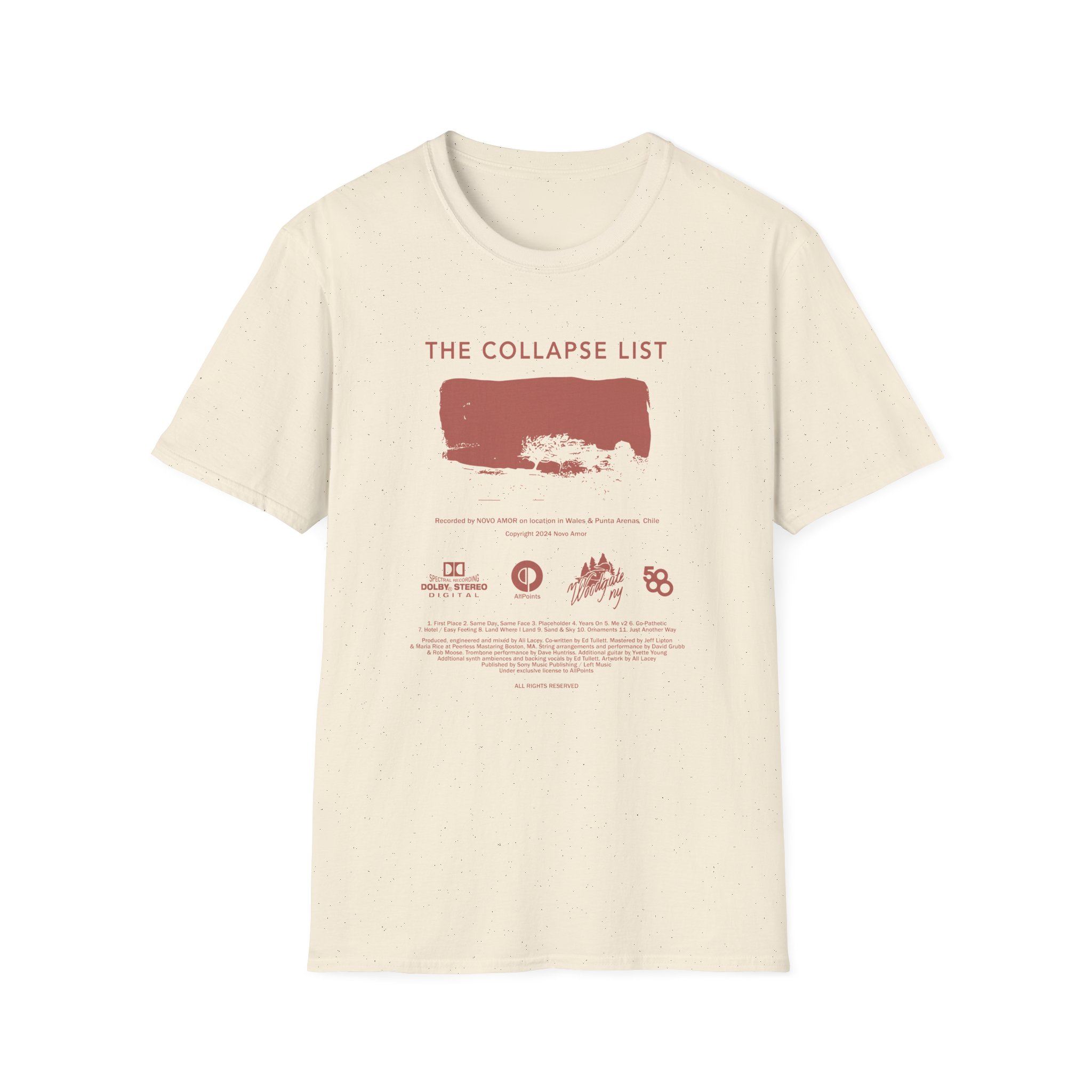 Novo Amor The Collapse List Unisex Softstyle T-shirt - Image 5