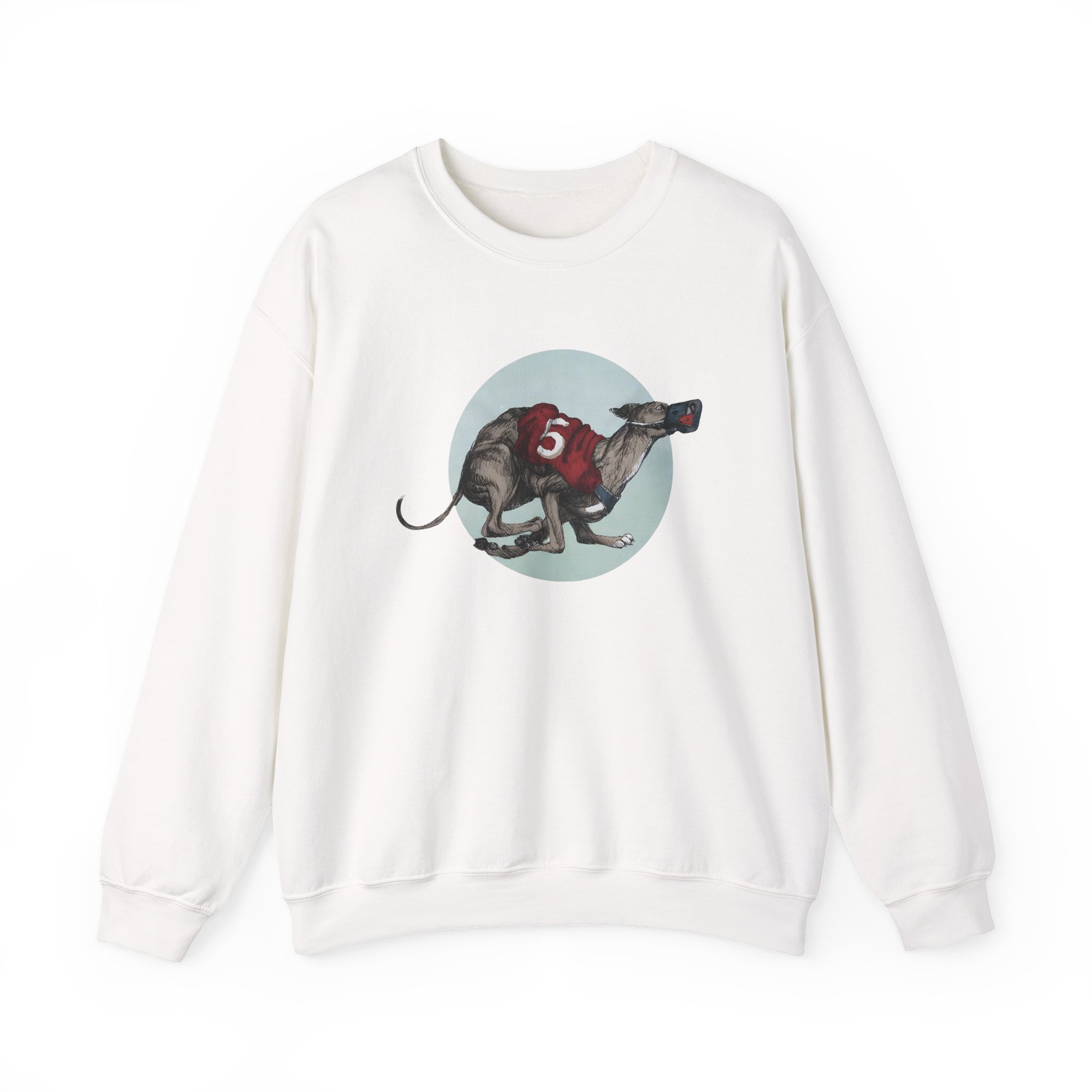 Greyhound Heather Smoke Unisex Heavy Blend™ Crewneck Sweatshirt