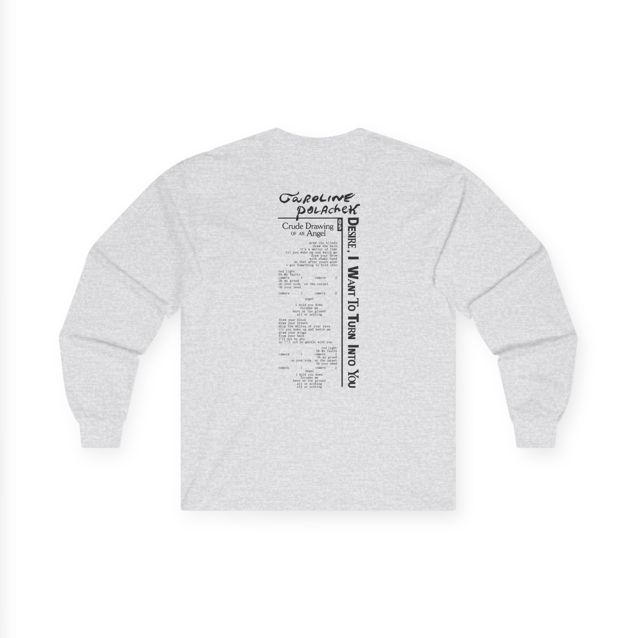 Caroline Polachek Crude Drawing Unisex Ultra Cotton Long Sleeve Tee - Image 4